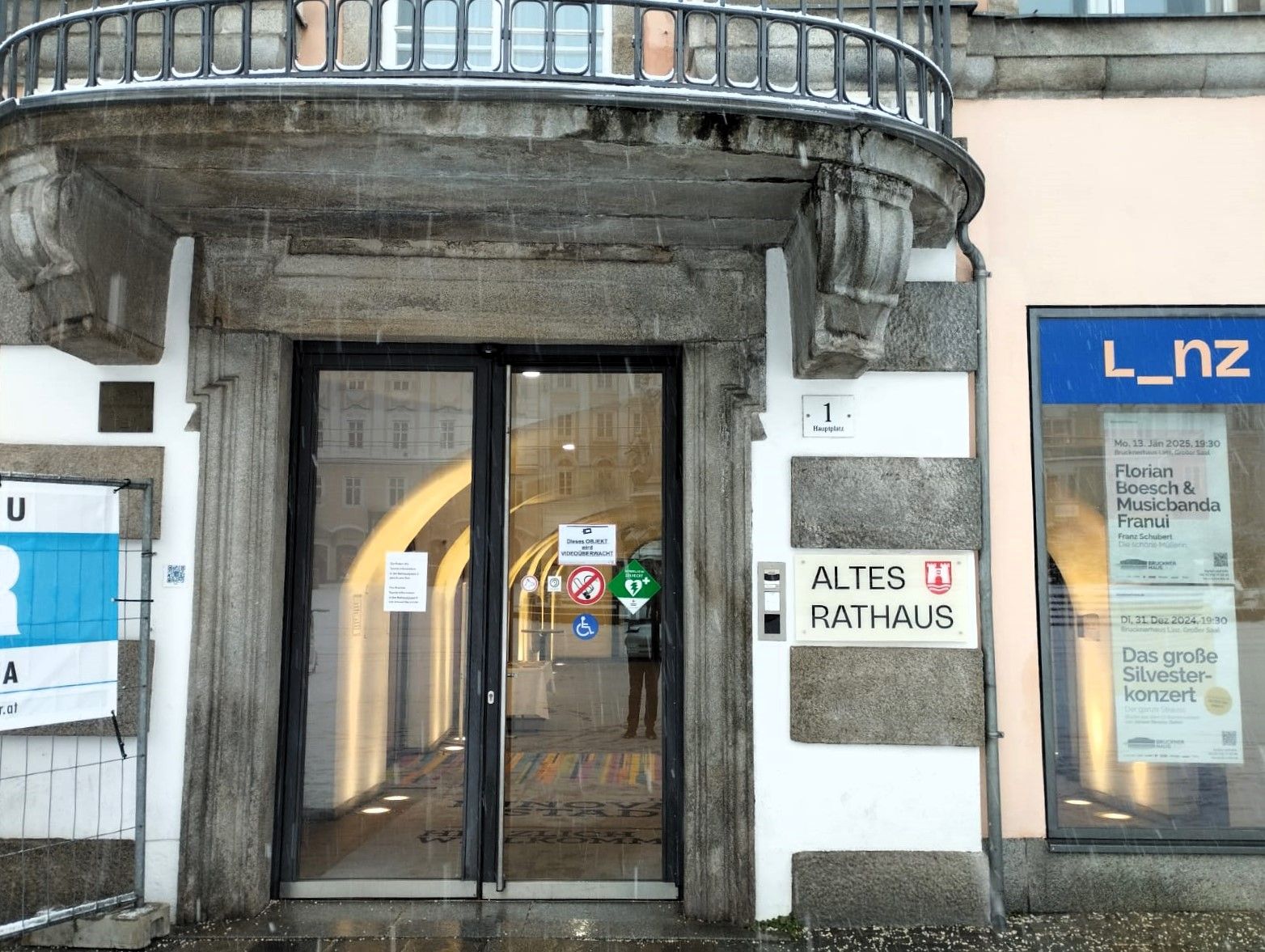 Der Eingang zum Alten Rathaus, der Wirkungsstätte des künftigen Linzer Bürgermeisters