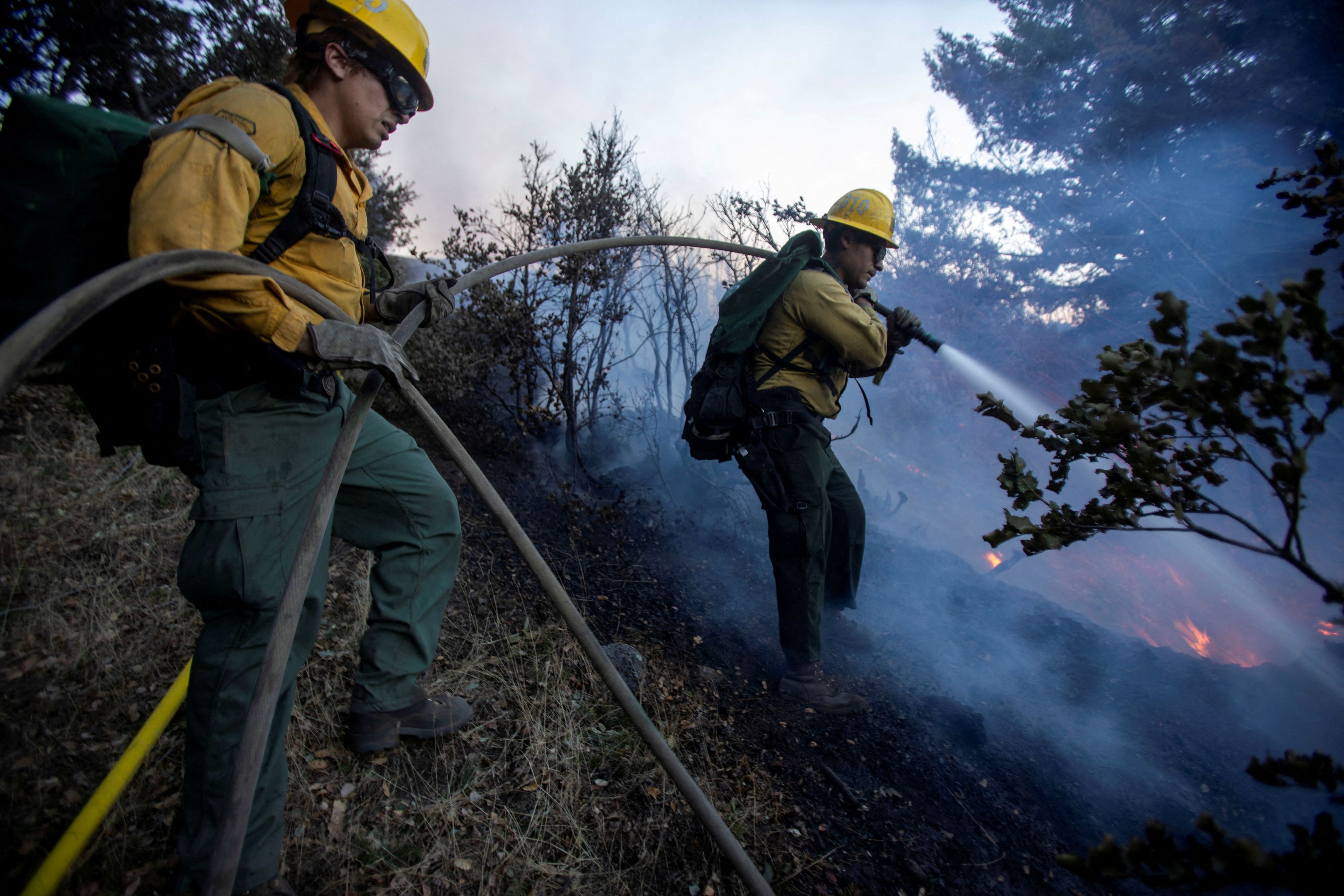 Im Kampf gegen die Feuerhölle setzt die Feuerwehr in Los Angeles auf die Unterstützung von rund 1.000 Häftlingen.