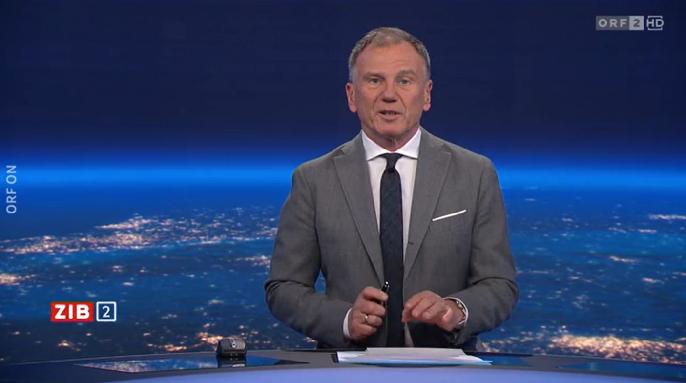 ORF-Anchor Armin Wolf bei der ORF-