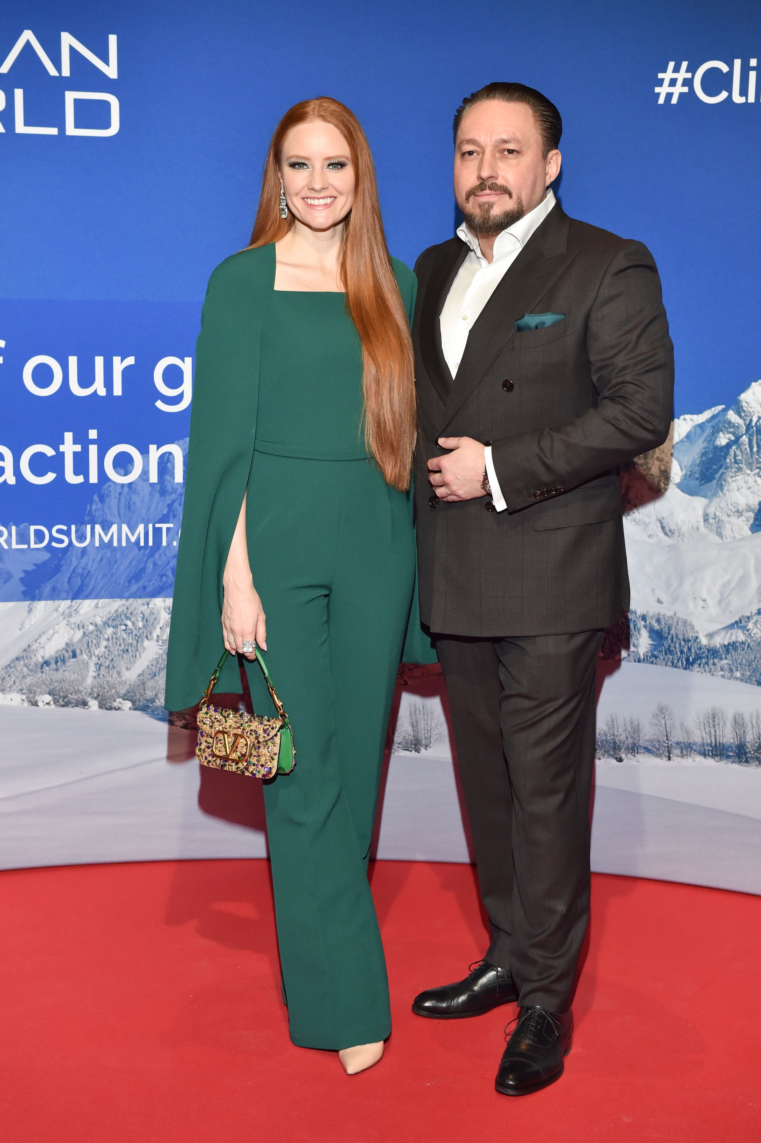 Barbara Meier mit ihrem Mann Klemens Hallmann in Kitzbühel.
