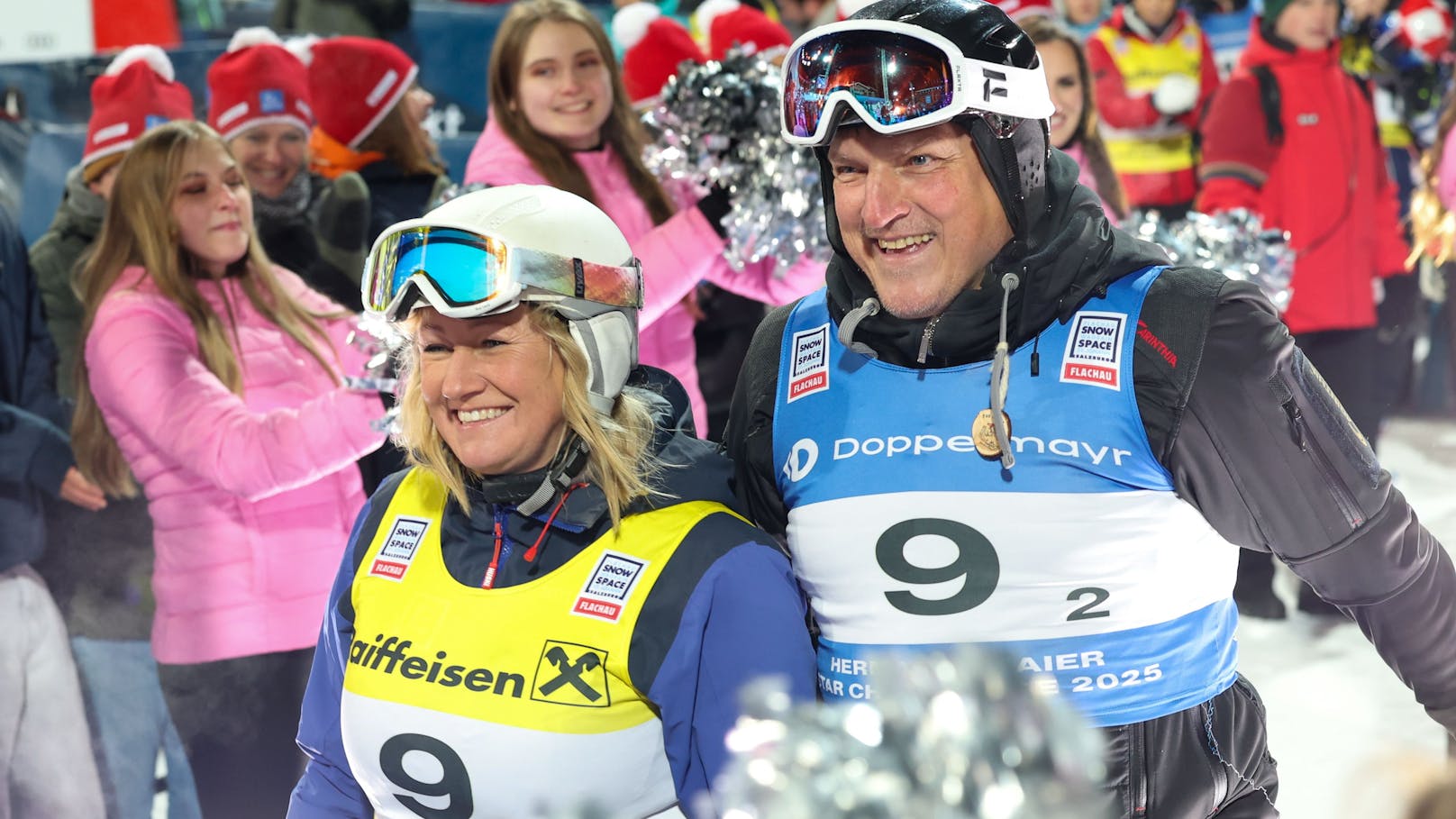 Bei Andreas Herzog und Renate Götschl lief der Schmäh.