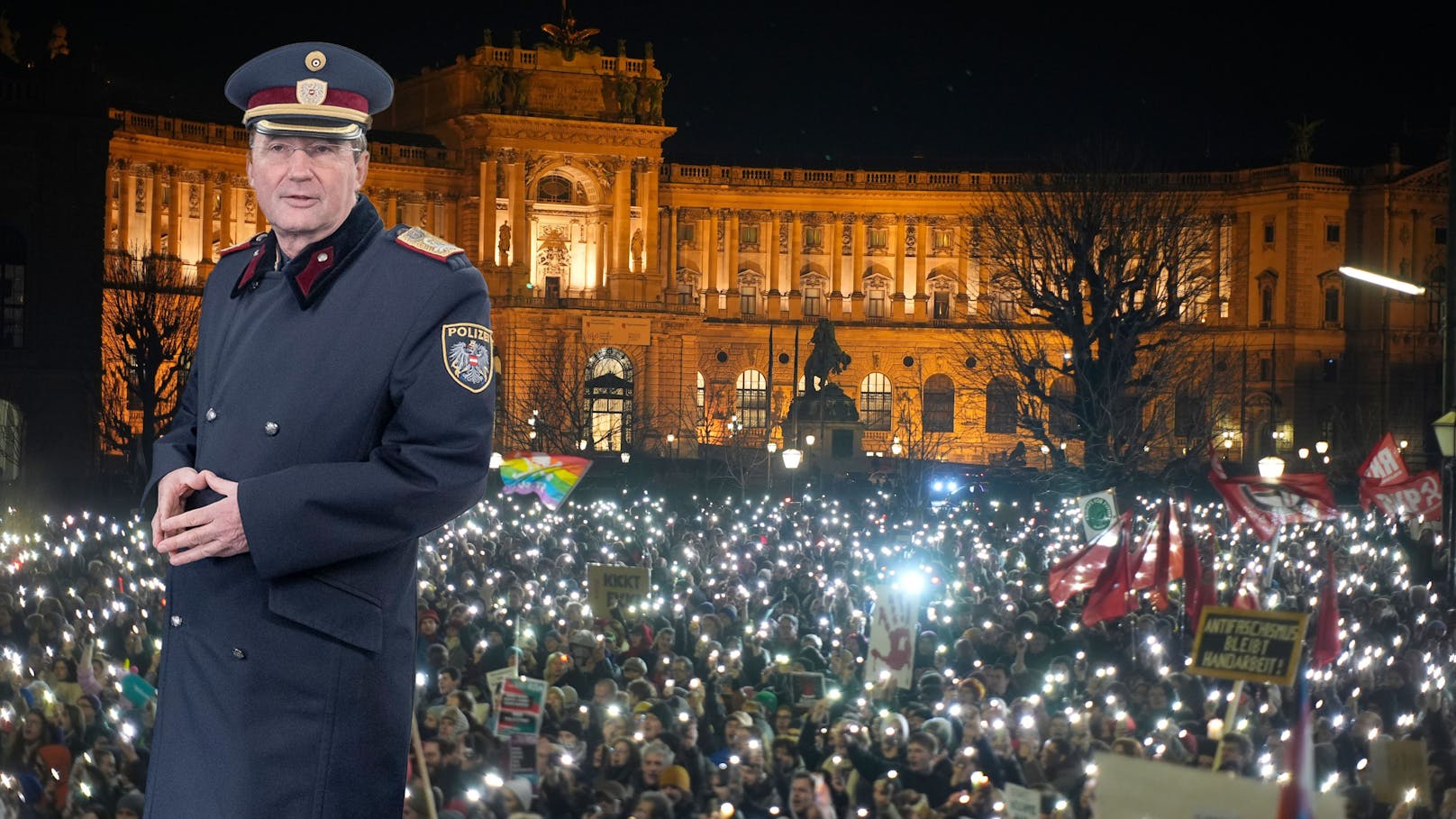 Polizei rechnet jetzt wegen Blau-Schwarz mit Demowelle