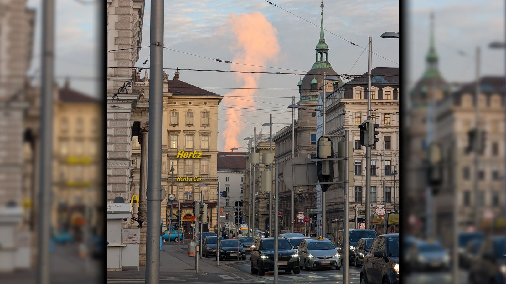 Richard* ging am frühen Dienstag über den Schwarzenbergplatz zum Kärntner Ring, doch beim täglichen Weg in die Arbeit sah der 39-Jährige etwas Kurioses: Hinter der Seilerstätte stieg nämlich dichter Rauch auf.