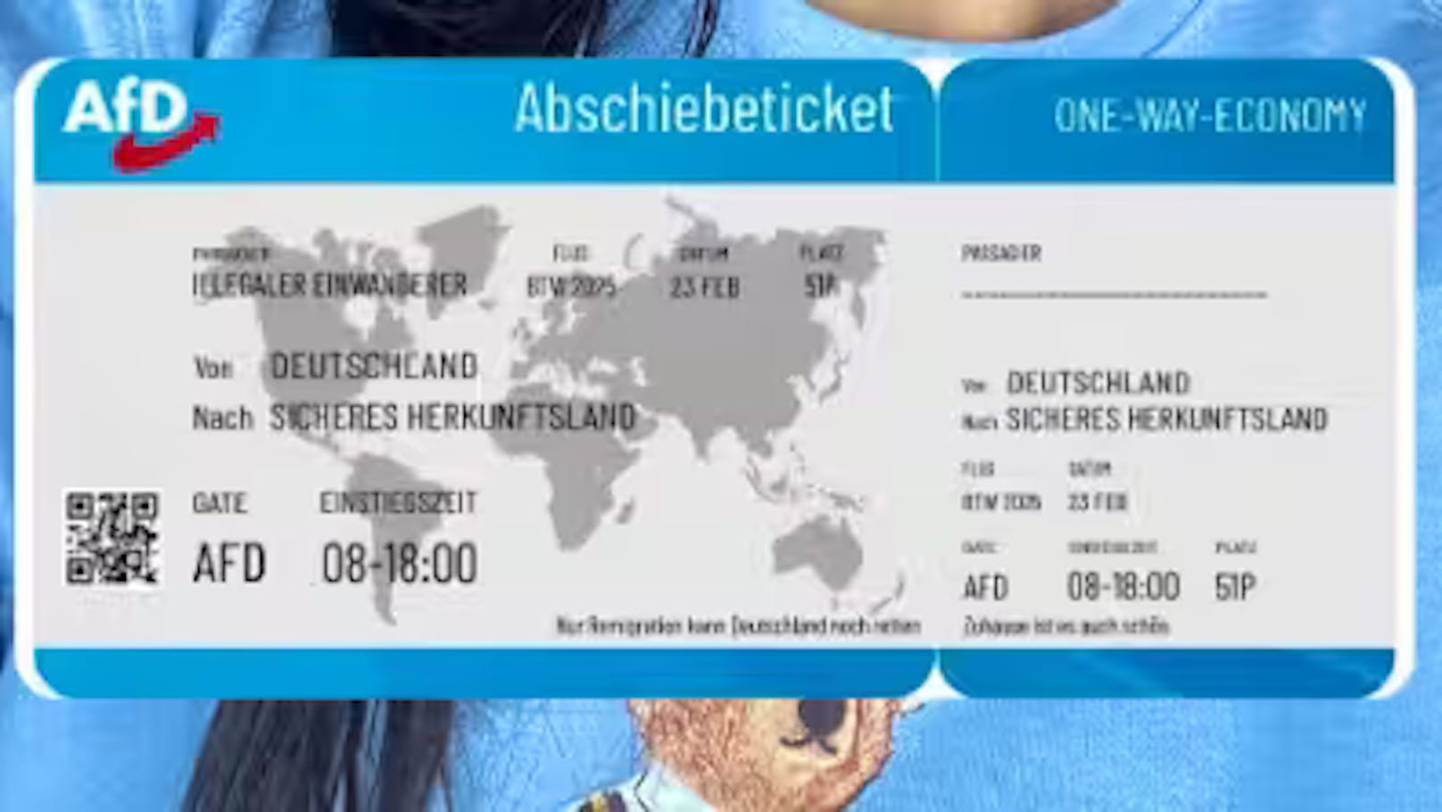 Wirbel um Flyer – AfD versendet "Abschiebetickets"