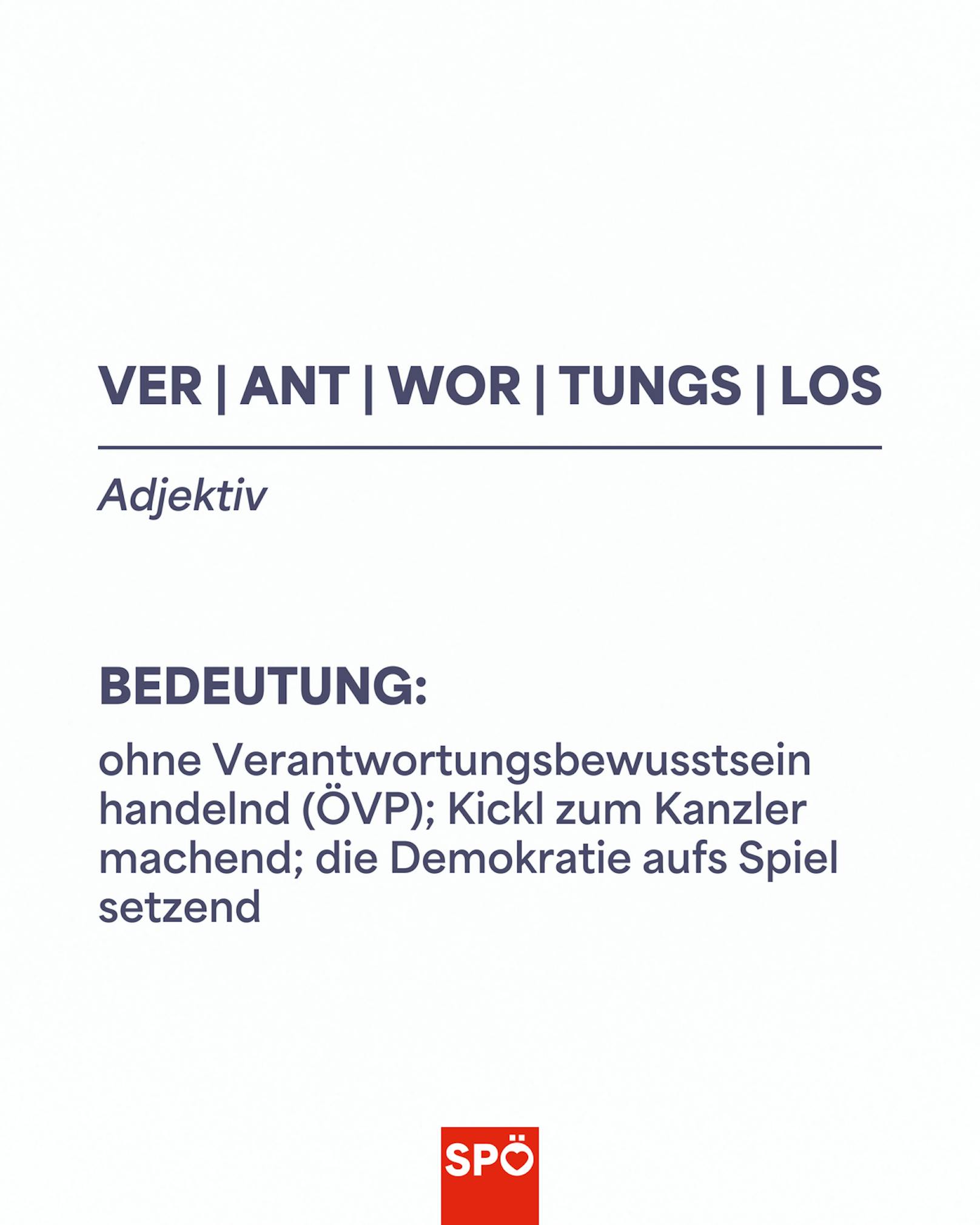 Die SPÖ schießt in einer neuen Kampagne gegen die ÖVP.