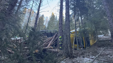 Der Lenker kam mit leichten Verletzungen davon.