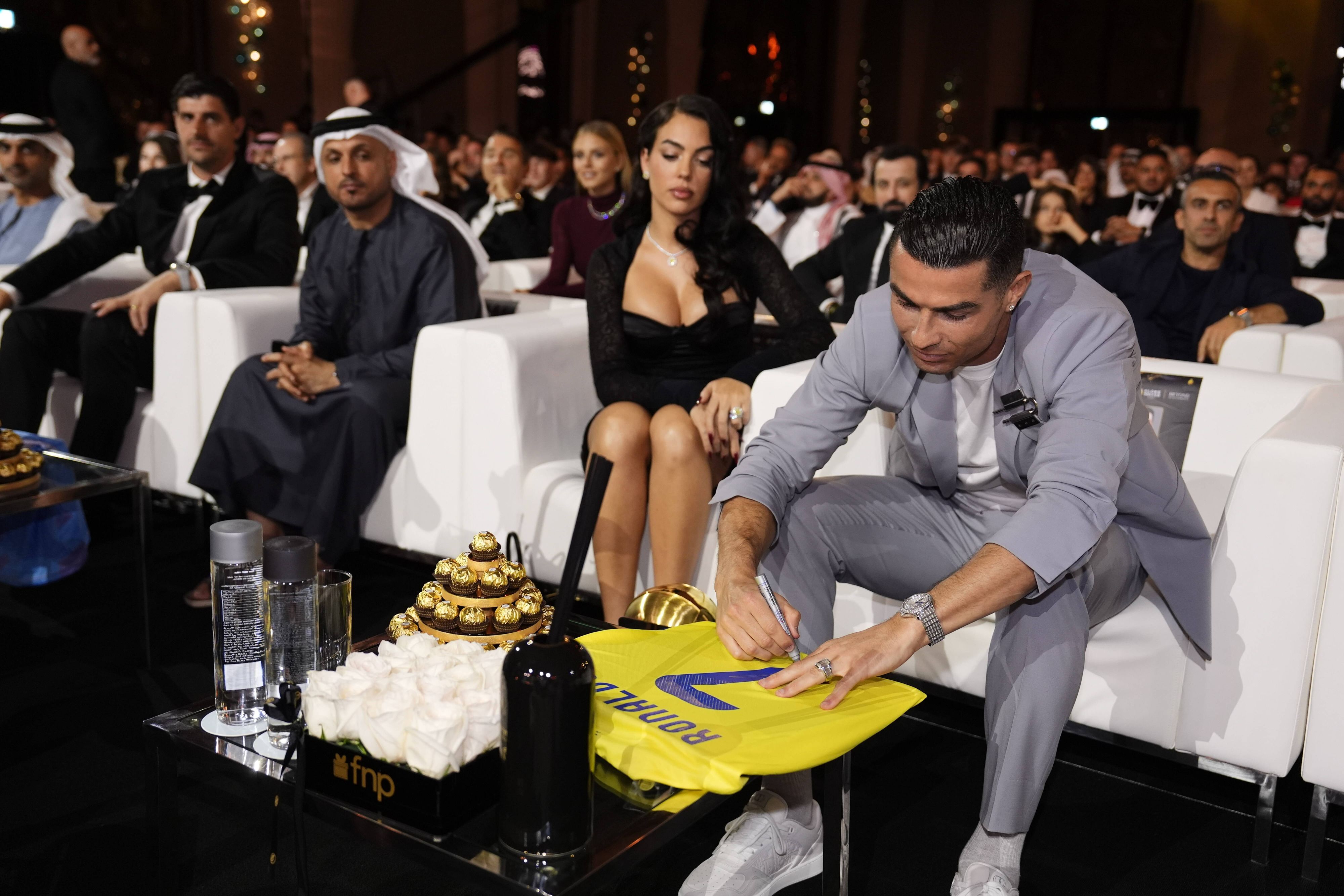 Cristiano Ronaldo im Dezember bei den Globe Soccer Awards in Dubai.