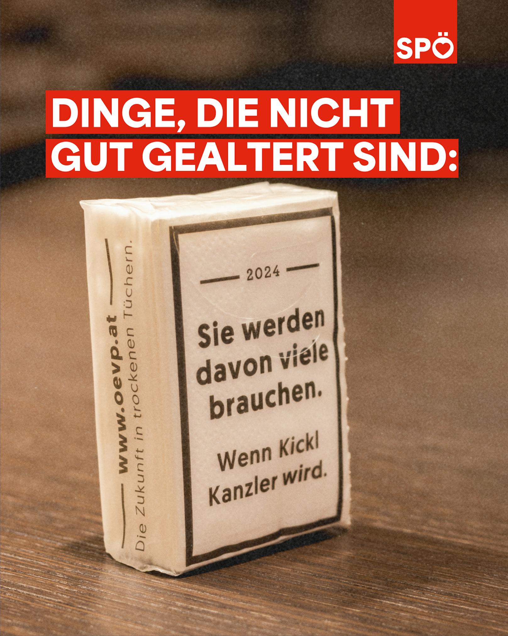 Die SPÖ schießt in einer neuen Kampagne gegen die ÖVP.