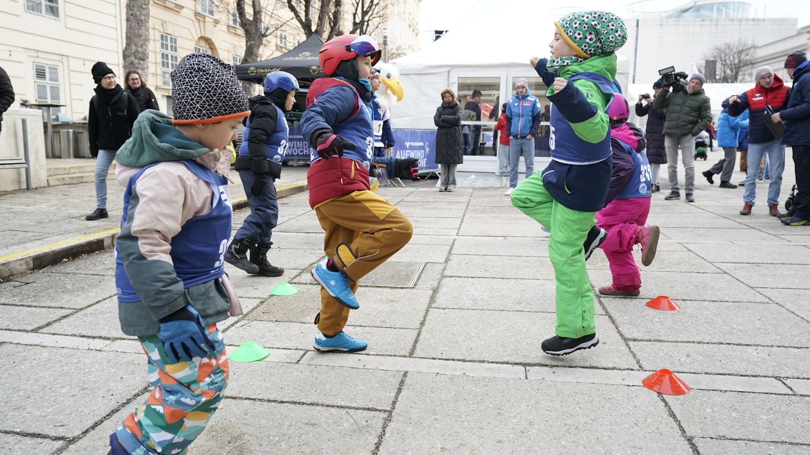 Aufwärmen im Museumsquartier