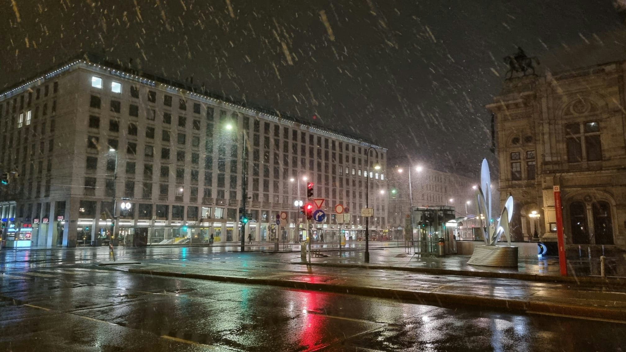 Heute.at - Schnee über Nacht – wo Wien jetzt überall weiß ist