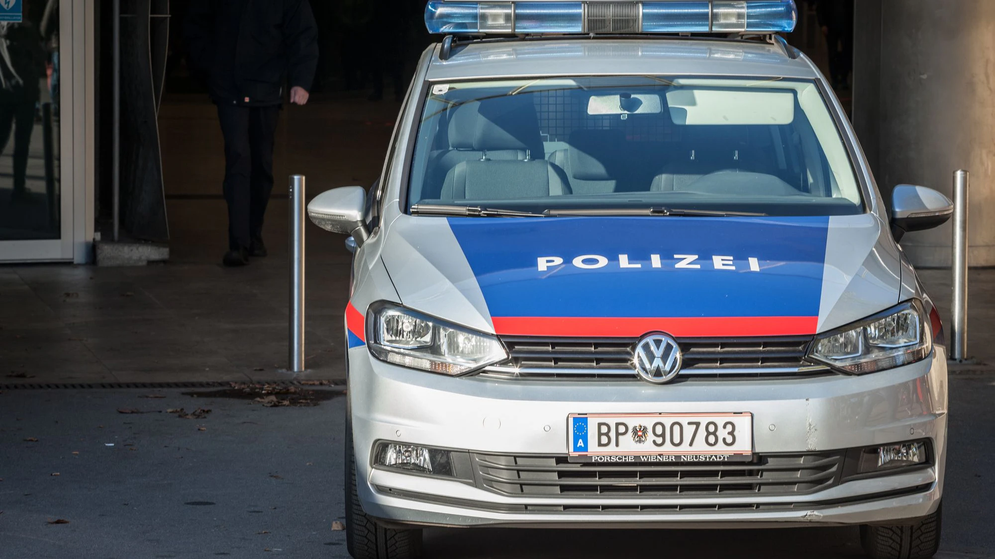 Ein Polizeiauto in Wien. Archivbild.