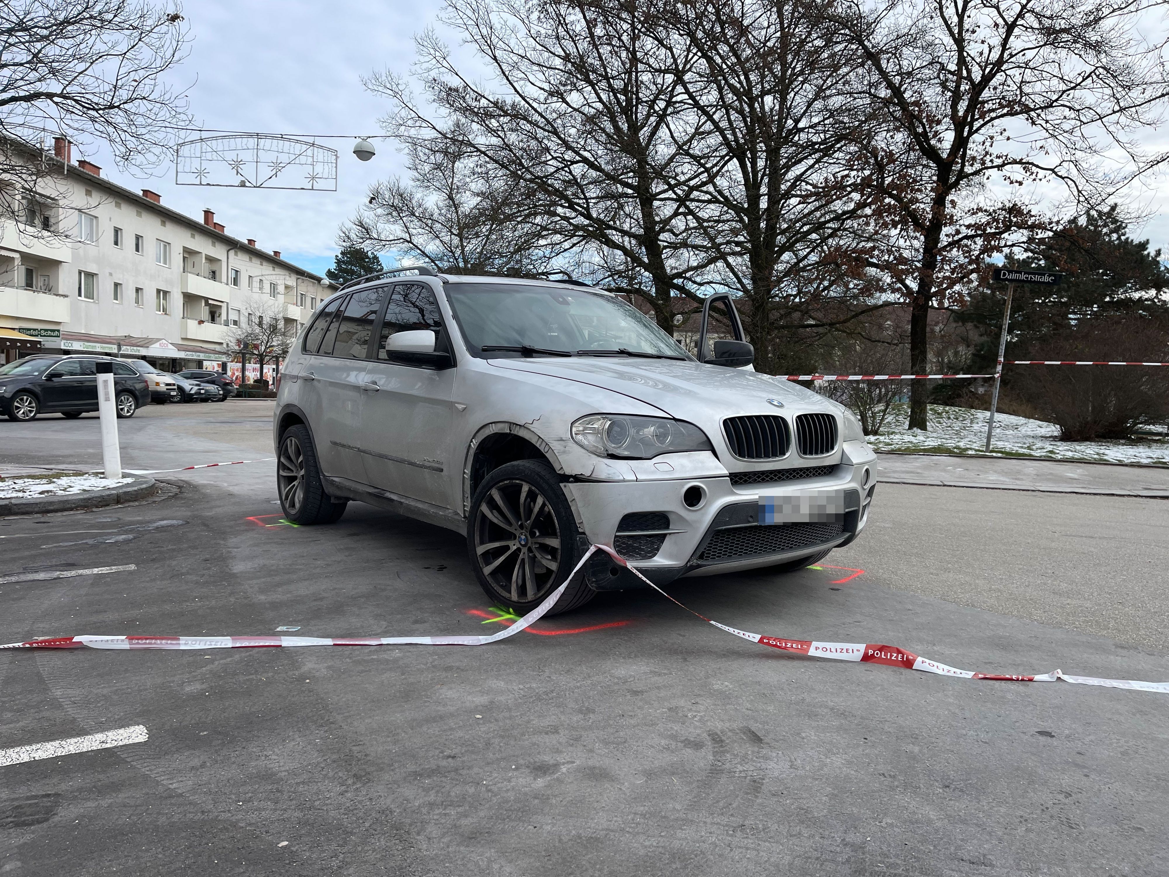 In diesem silbernen BMW eskalierte der Streit der Männer.