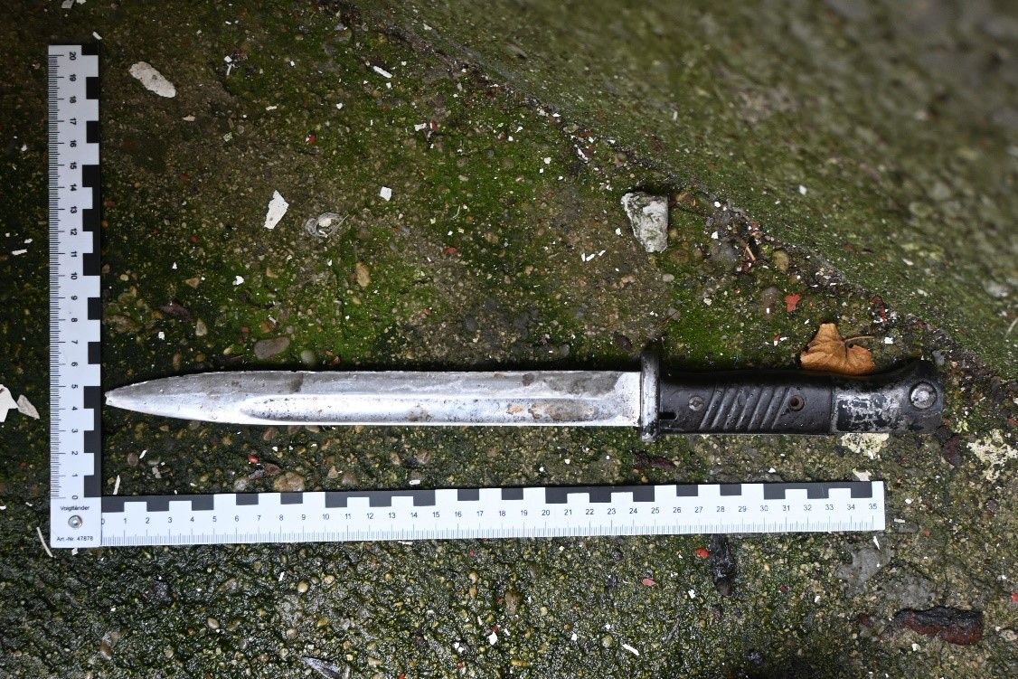 Dieses Messer konnte die Polizei sicherstellen.