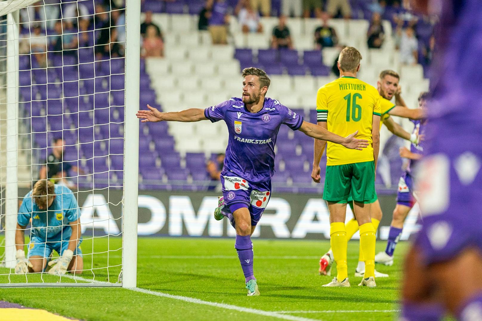 Platz 10: Andreas Gruber - Austria Wien - 9 Tore