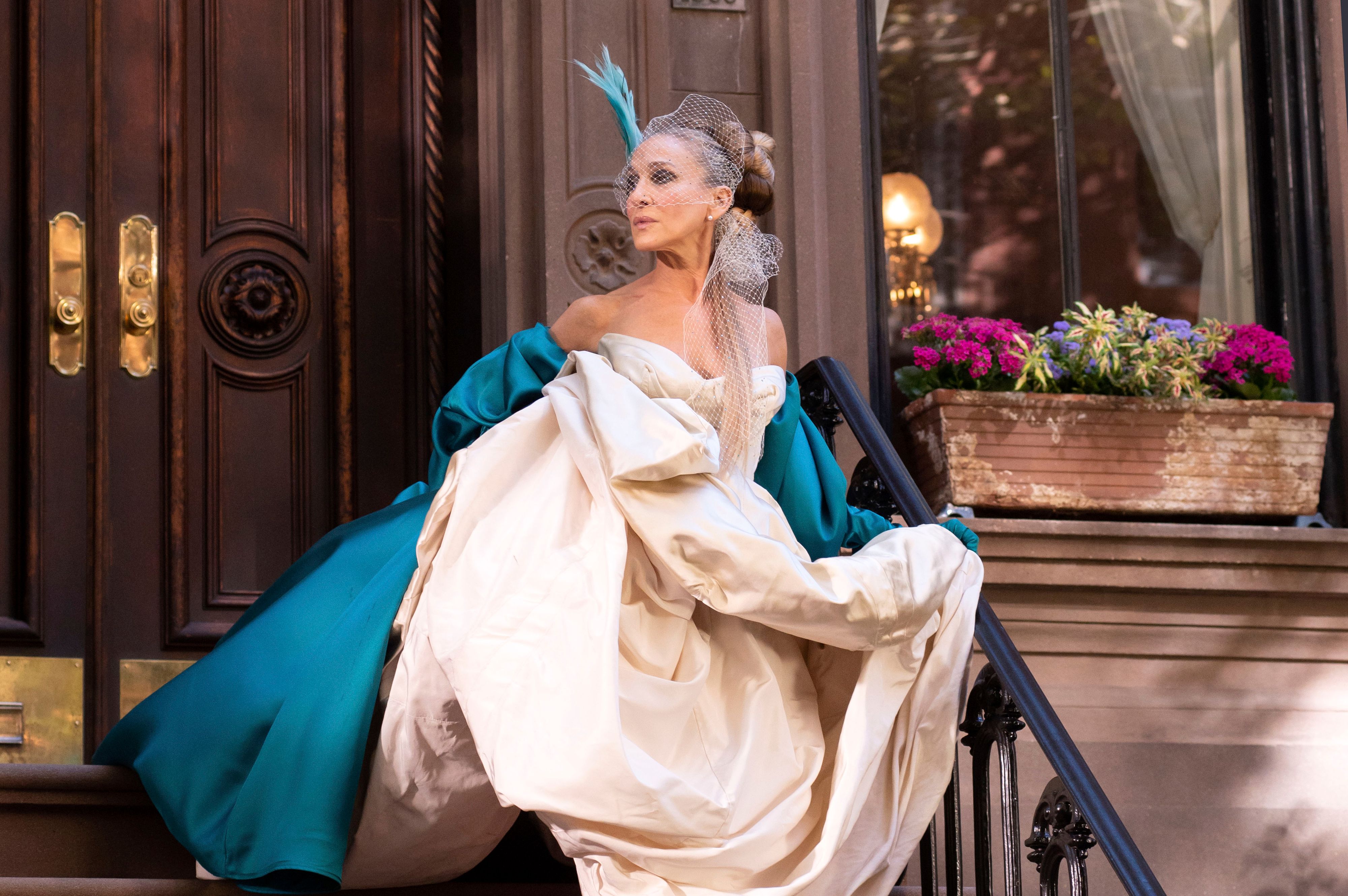 Sarah Jessica Parker als Carrie Bradshaw vor 