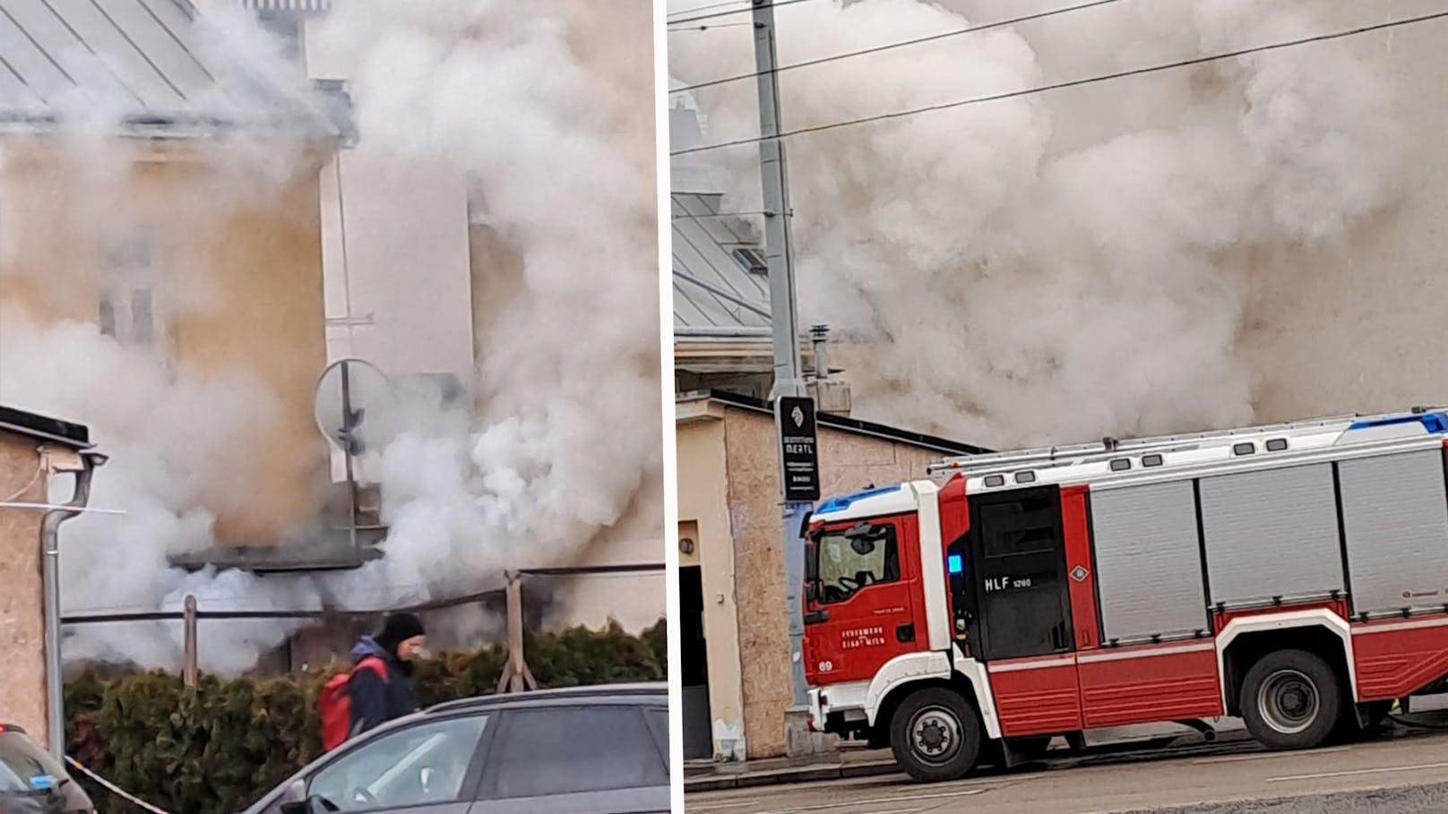 Riesige Rauchsäule über Wien – Feuerwehr im Großeinsatz