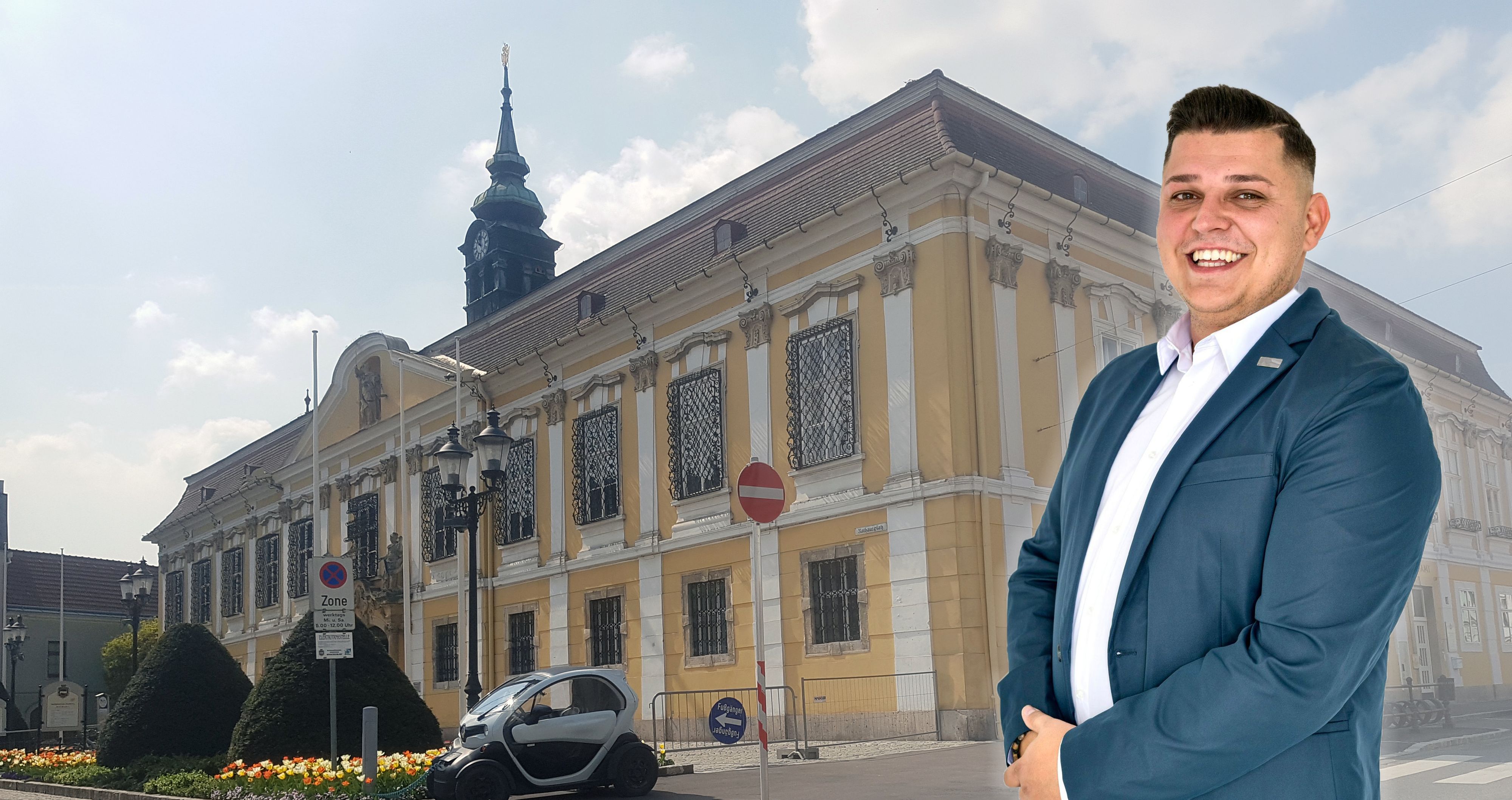 Alen Ćorković ist Spitzenkandidat der FPÖ Stockerau. Doch ein Gesetz verhindert, dass er Bürgermeister werden kann.