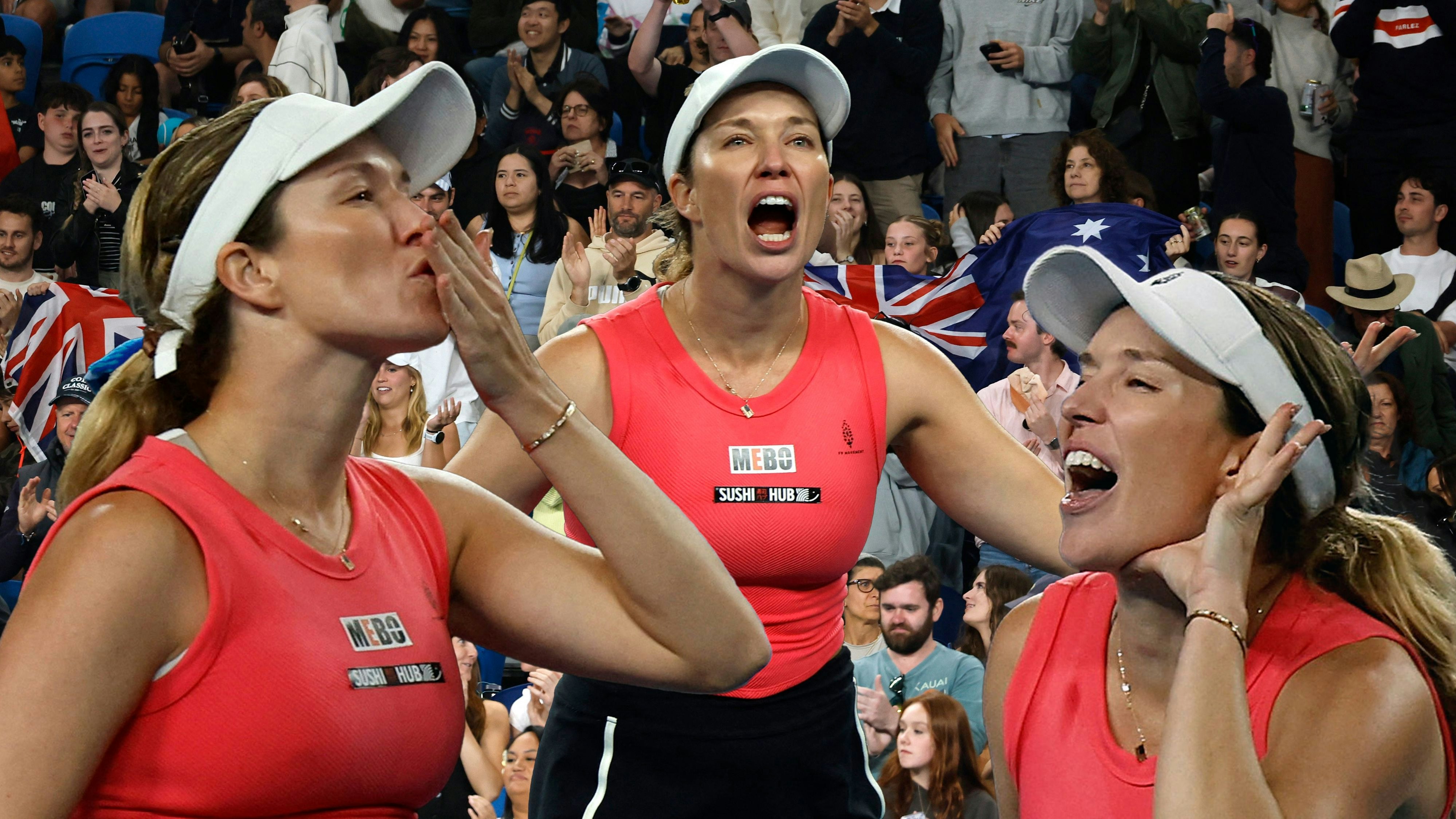 Danielle Collins provoziert die Fans nach dem Sieg über Destanee Aiava.