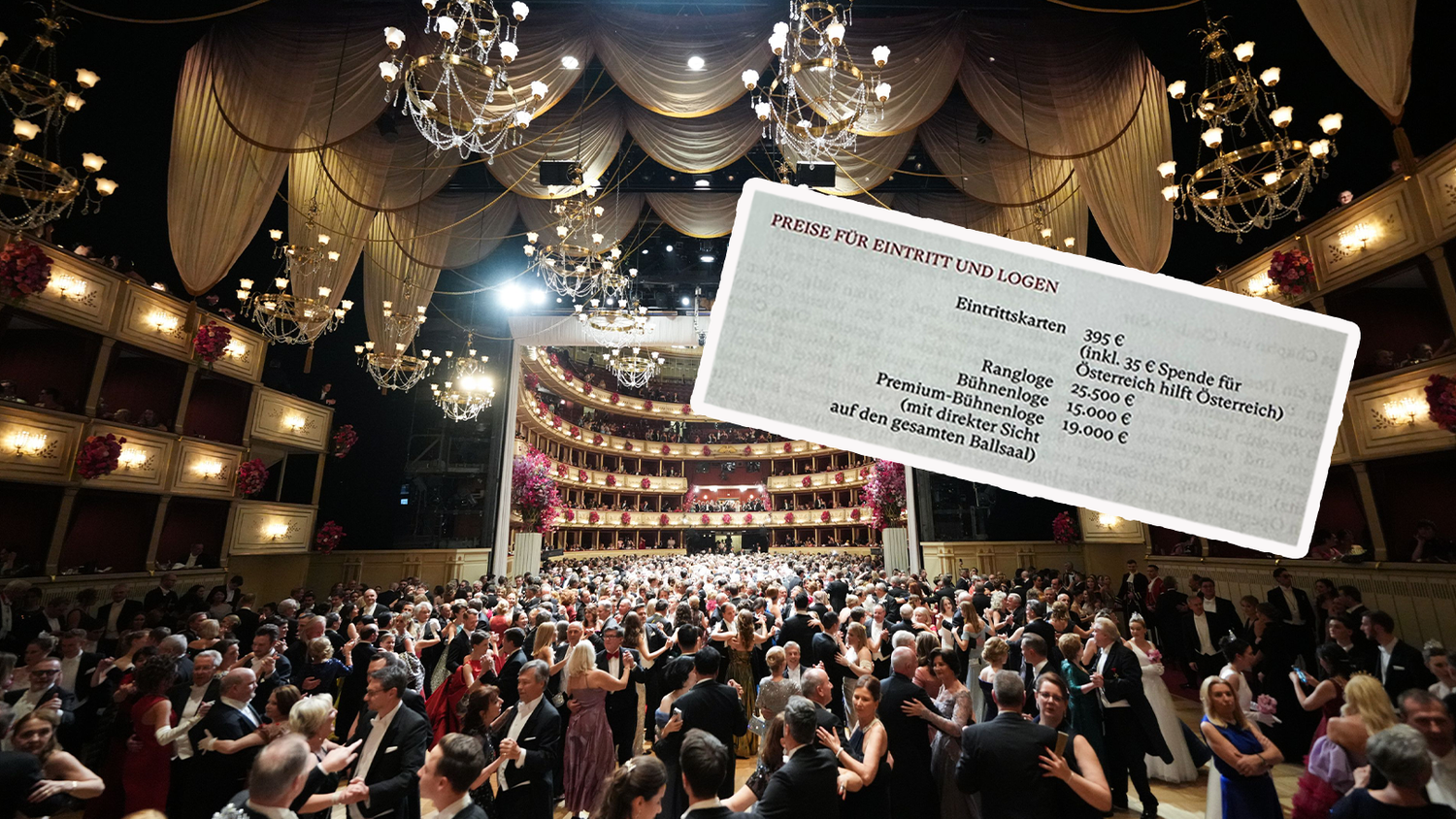 Die Ballkarten für den Wiener Opernball steigen heuer um 10 Euro.
