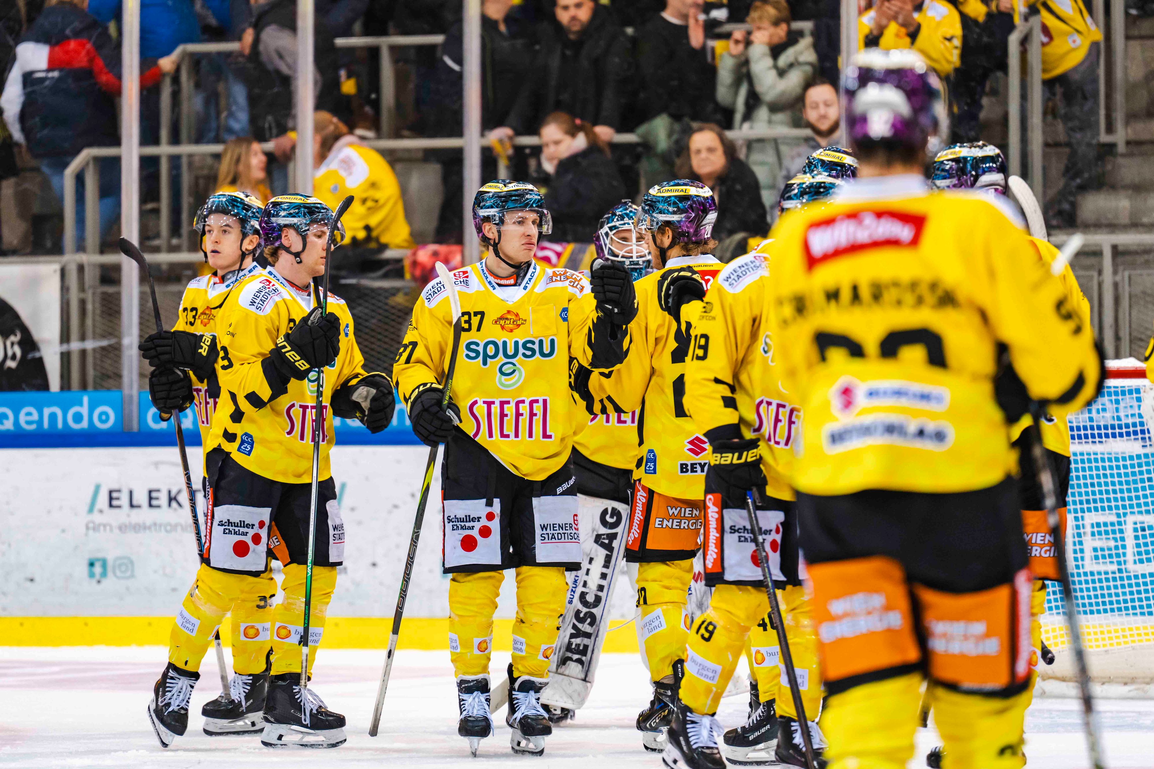 Die spusu Vienna Capitals feierten einen klaren Heimerfolg gegen die Innsbrucker Haie. 