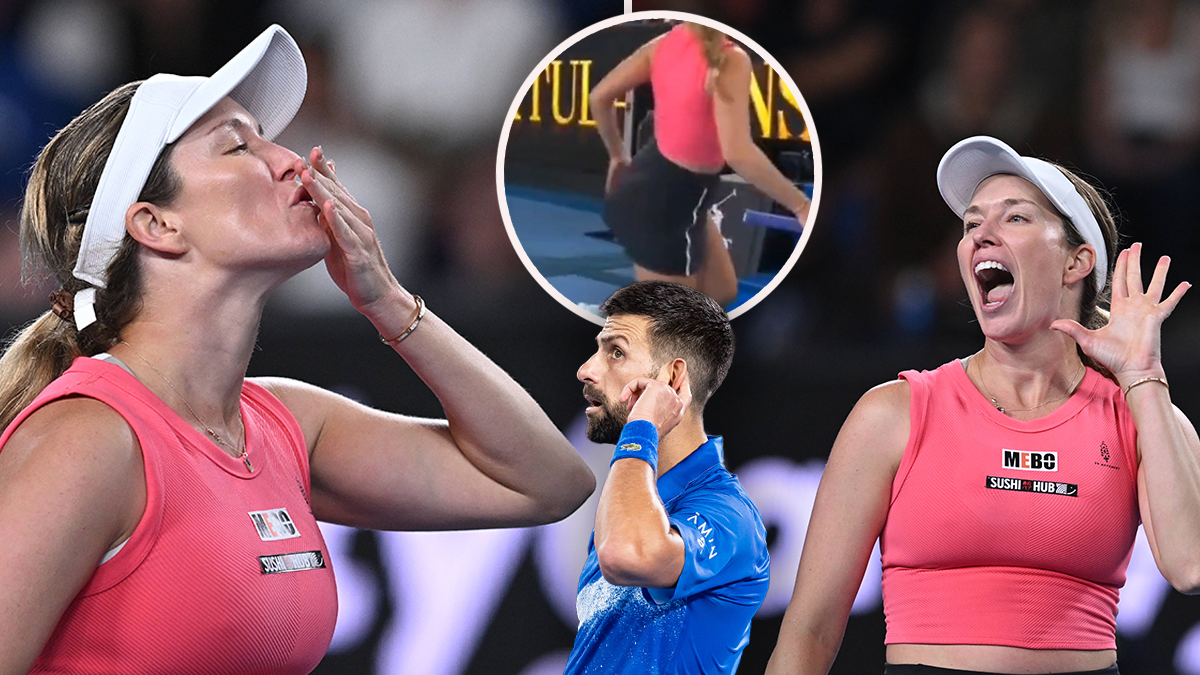 Tennis-Ass Danielle Collins provozierte das Publikum nach ihrem Sieg, Tennis-Ass Novak Djokovic war begeistert. 