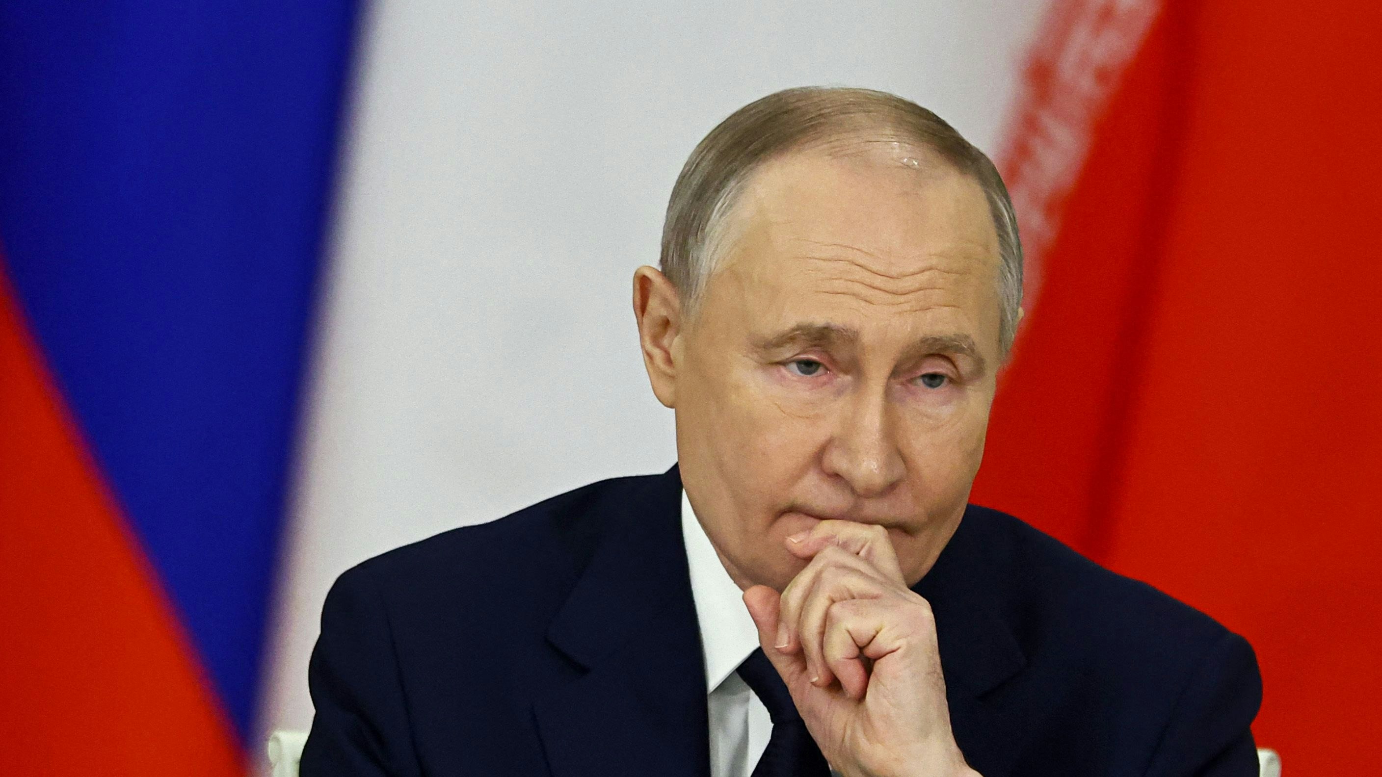 Russlands Präsident Wladimir Putin während einer Vertragsunterzeichnung mit dem Iran, 17. Jänner 2025.