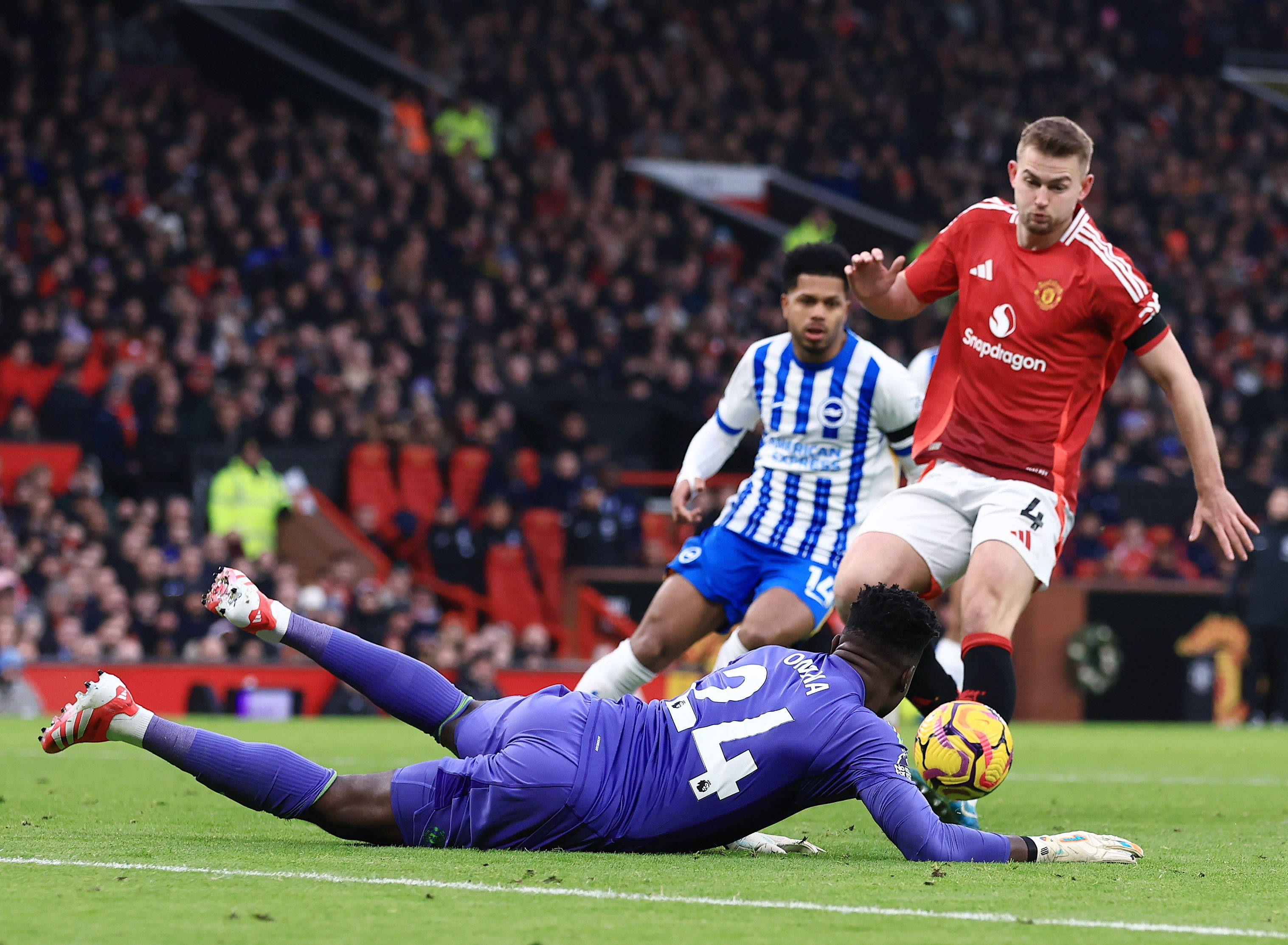 Andre Onana griff erneut daneben.