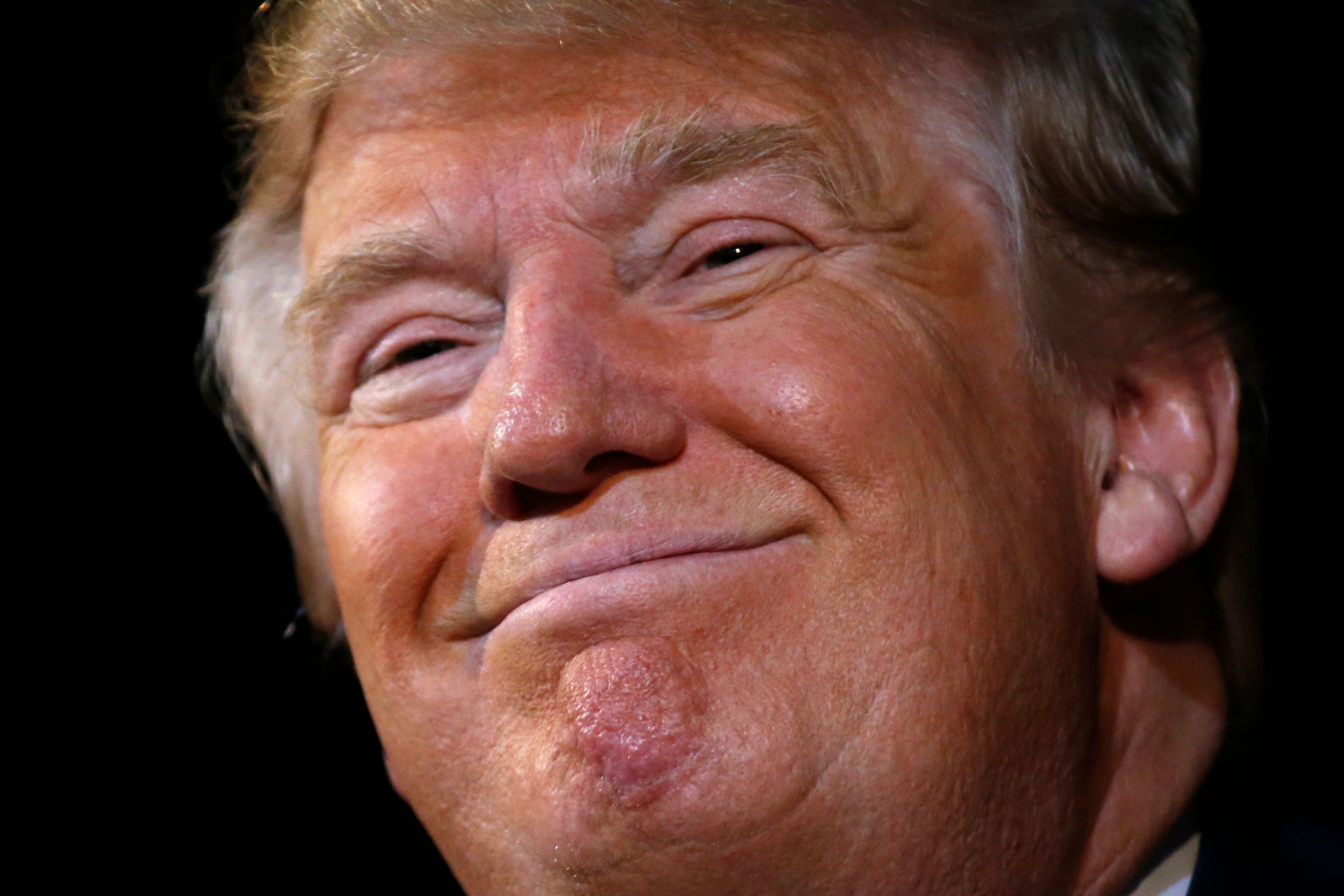 Donald Trump hat gut Lachen: Er verdient Geld mit Krypto. (Symbolbild)