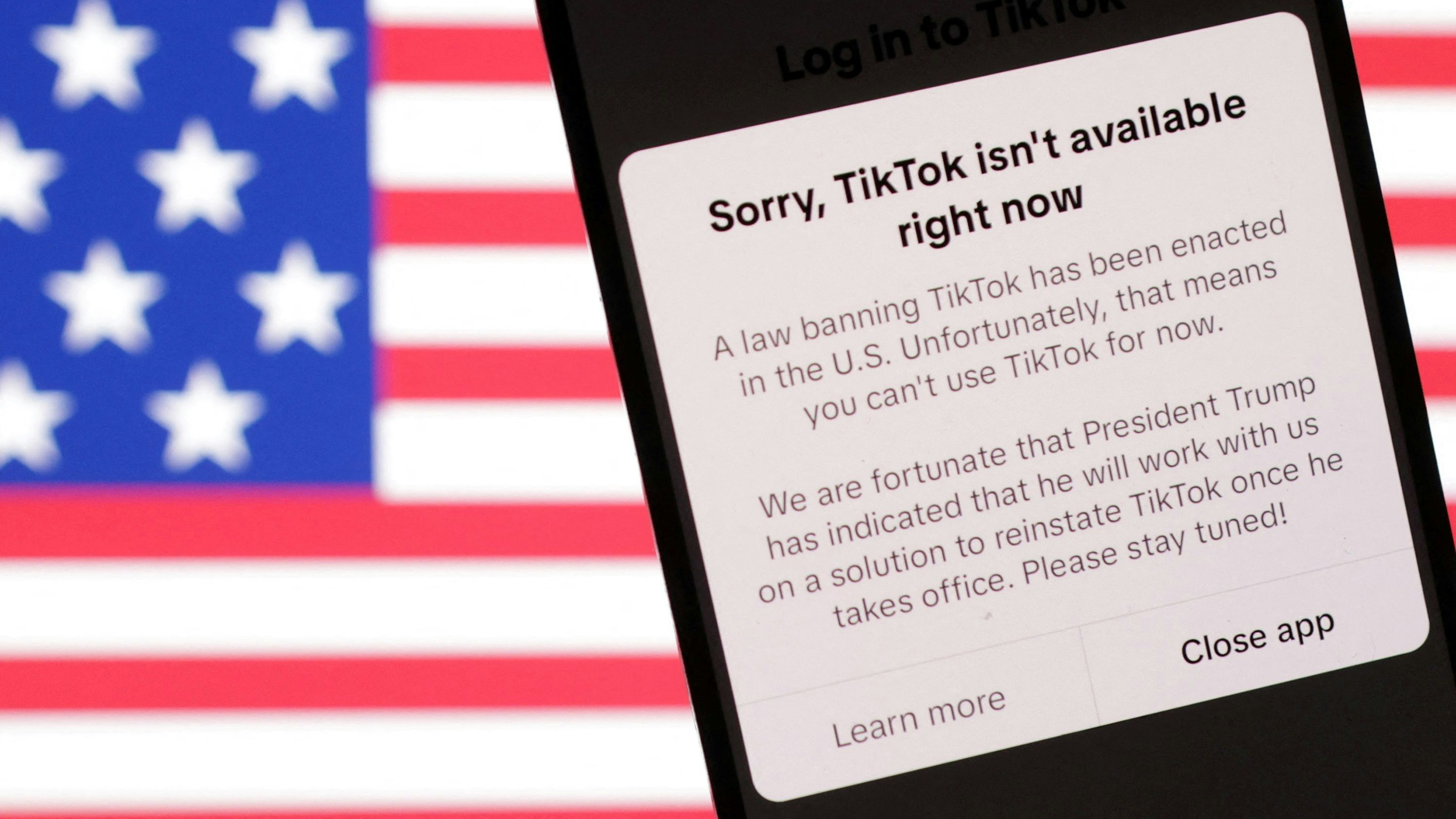 In den USA ist TikTok seit dem 19. Jänner nicht mehr verfügbar. Offen bleibt, ob Donald Trump wie gehofft eine andere Lösung herbeiführen kann. (Symbolbild)