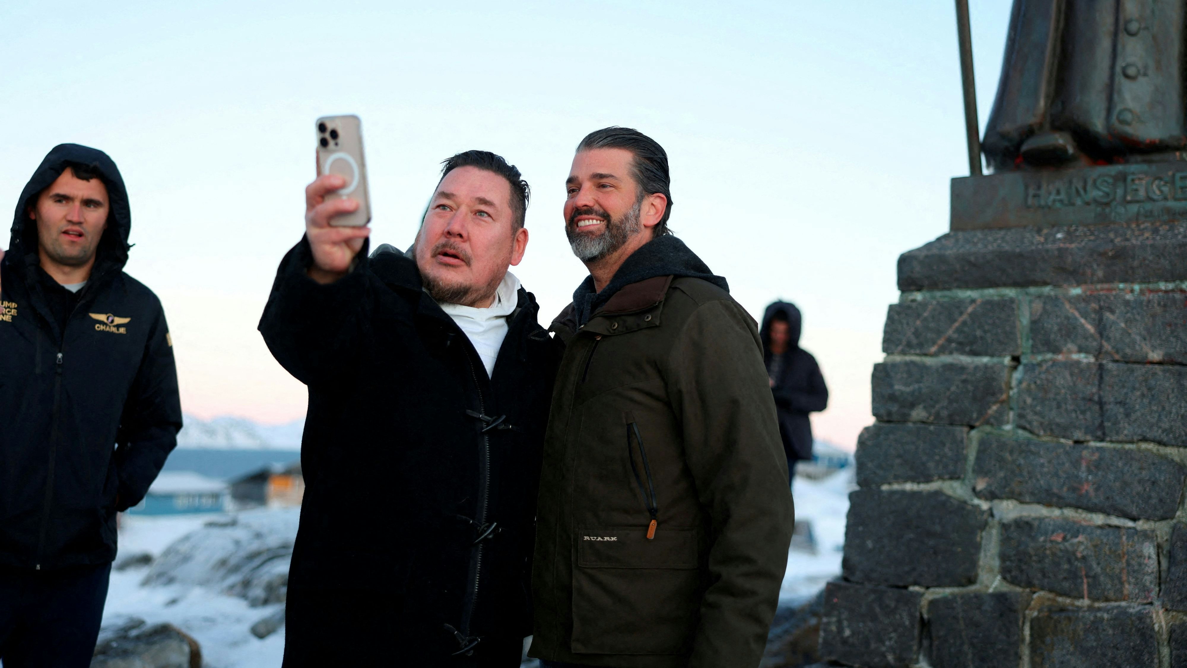 Donald Trump Jr. in Nuuk, der Hauptstadt von Grönland – sein Vater möchte die zu Dänemark gehörende Insel den USA zuschlagen