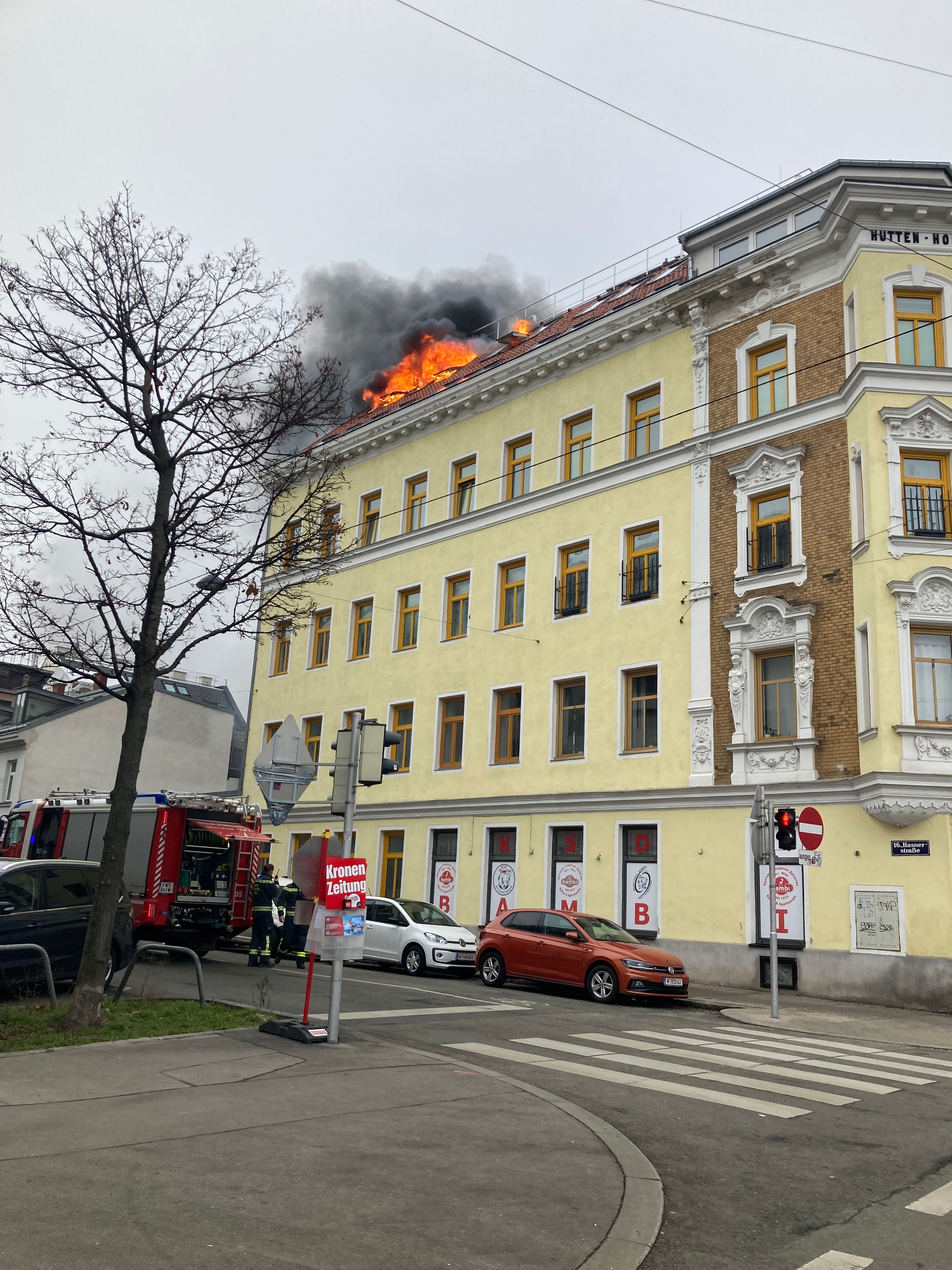 Der Wohnungsbrand war nicht zu übersehen.