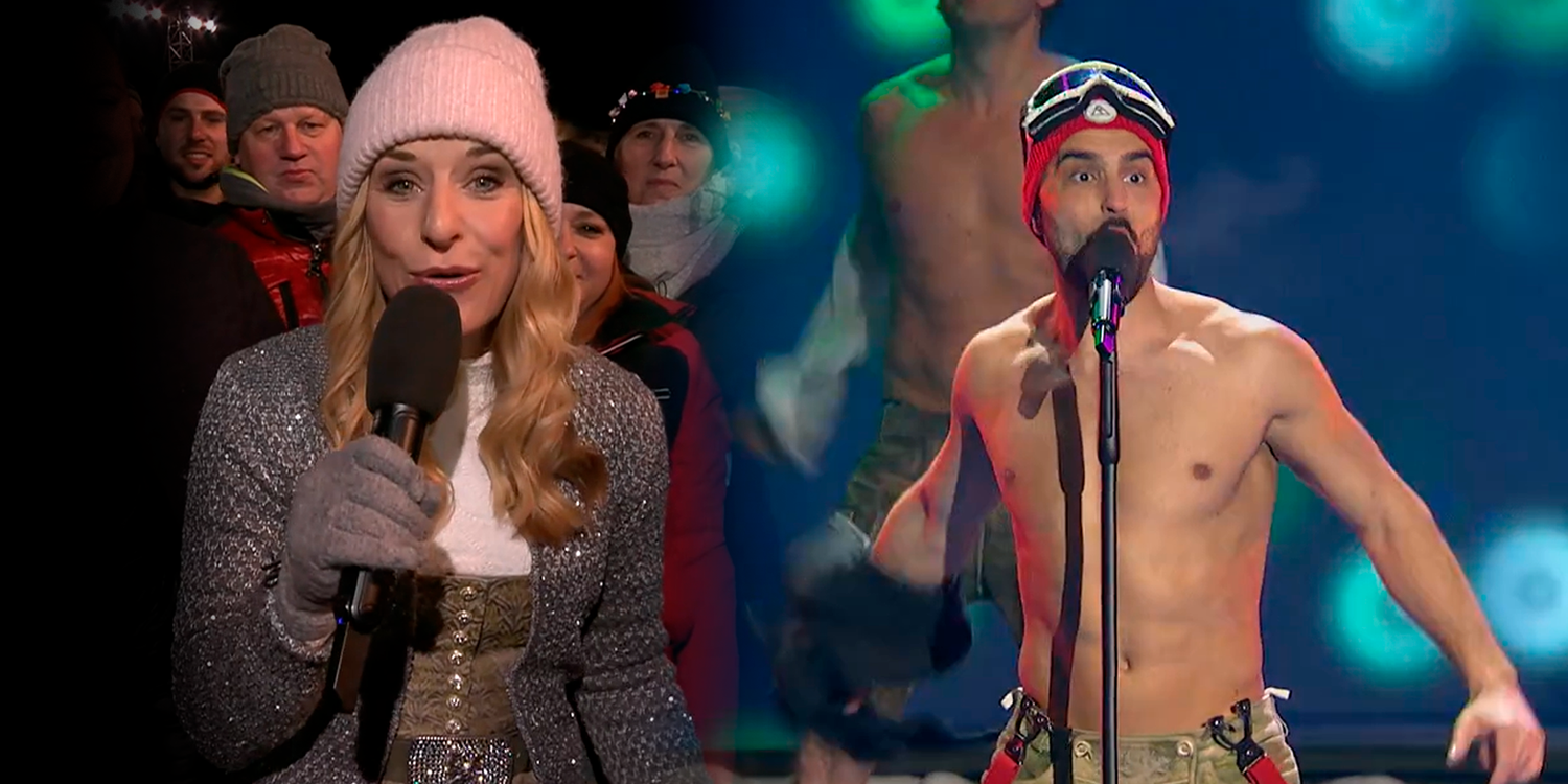 Stefanie Hertel wurde schon wärmer, während Philipp mit der Kälte zu kämpfen hatte.