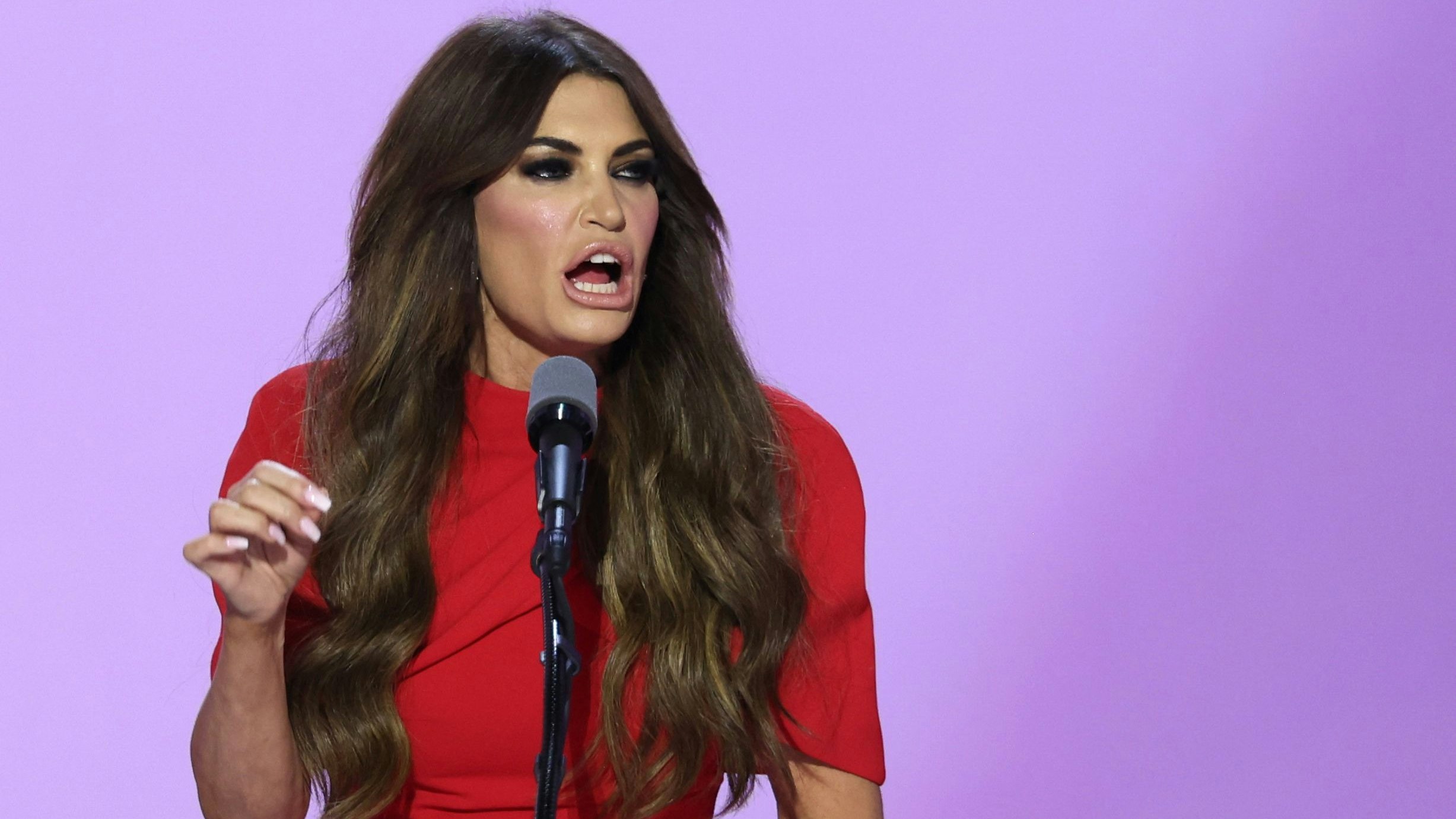 Kimberly Guilfoyle bei ihrer Rede am Republikanischen Konvent in Milwaukee im Juli 2024