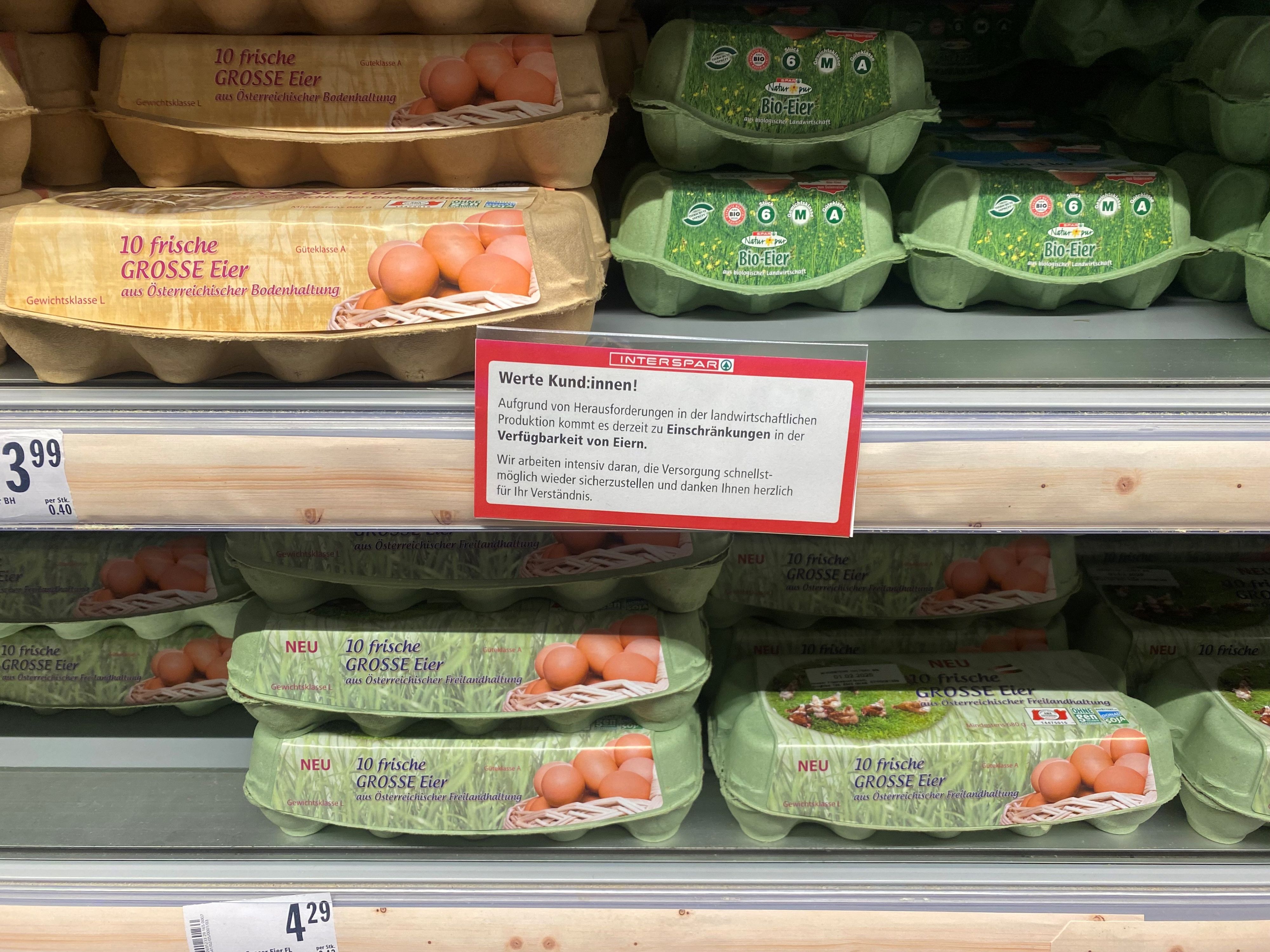 In einer Spar-Filiale in Oberösterreich entdeckte ein Leser folgendes Schild.