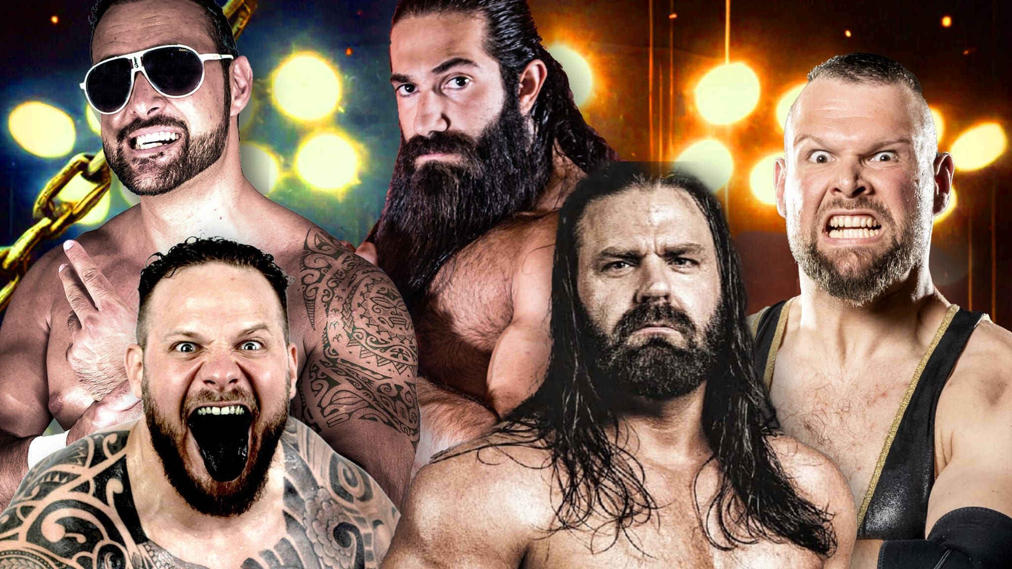 Wrestling-Stars laufen in der Lugner City auf.