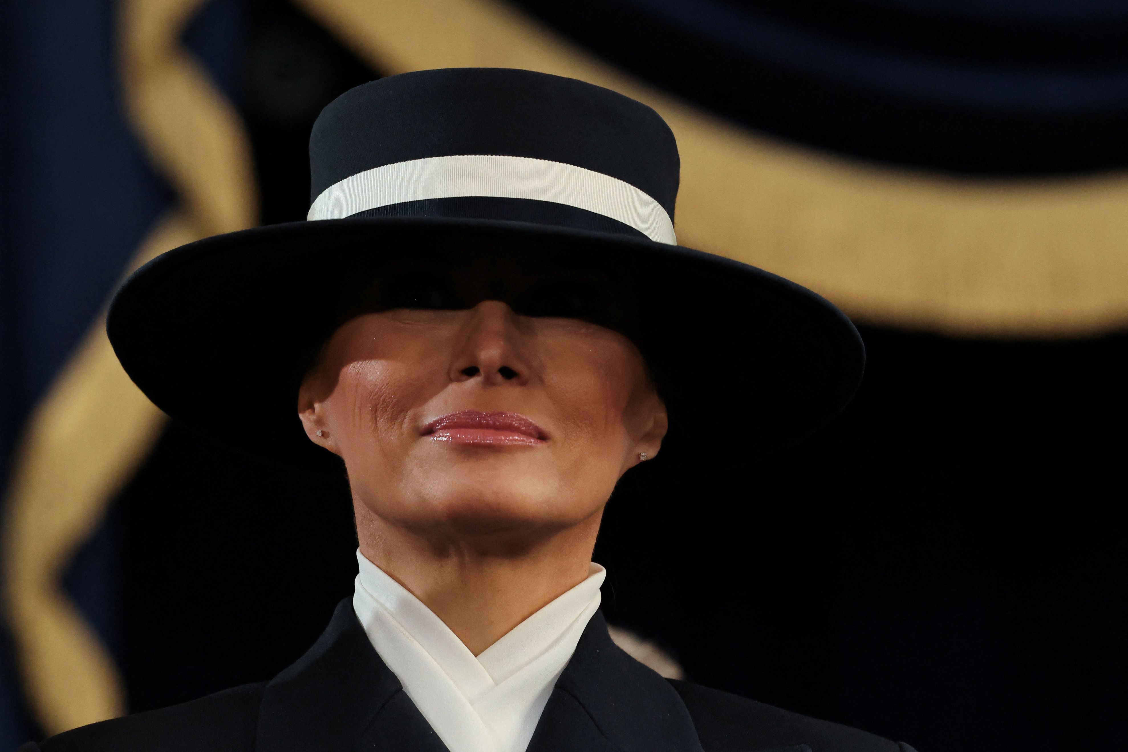 Bei der Amtseinführung von Donald Trump setzte seine Frau Melania auf US-Designer.