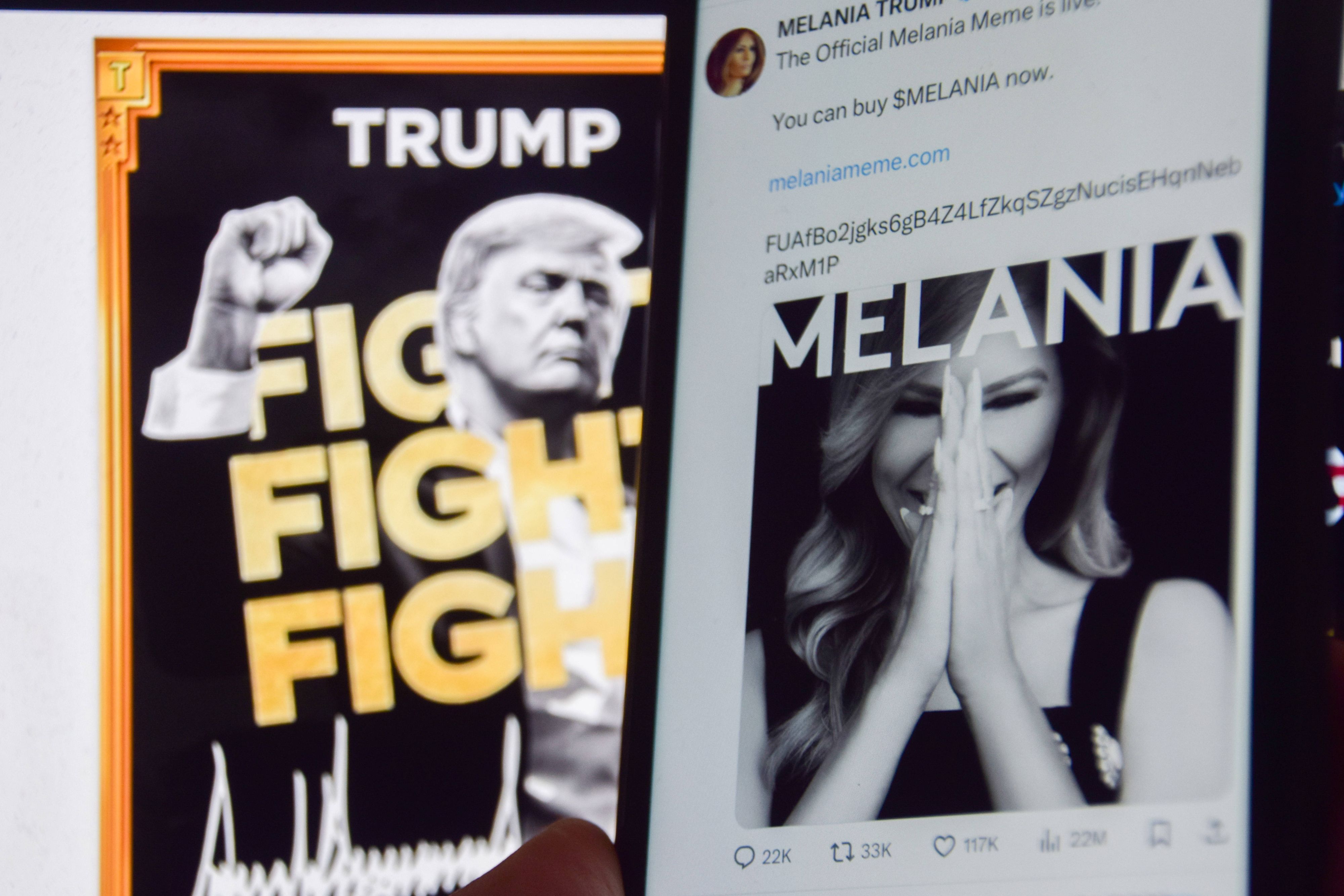 Die kürzlich veröffentlichten Meme-Coins des Präsidenten der USA und seiner First Lady machen sich auf dem Krypto-Markt gegenseitig Konkurrenz.