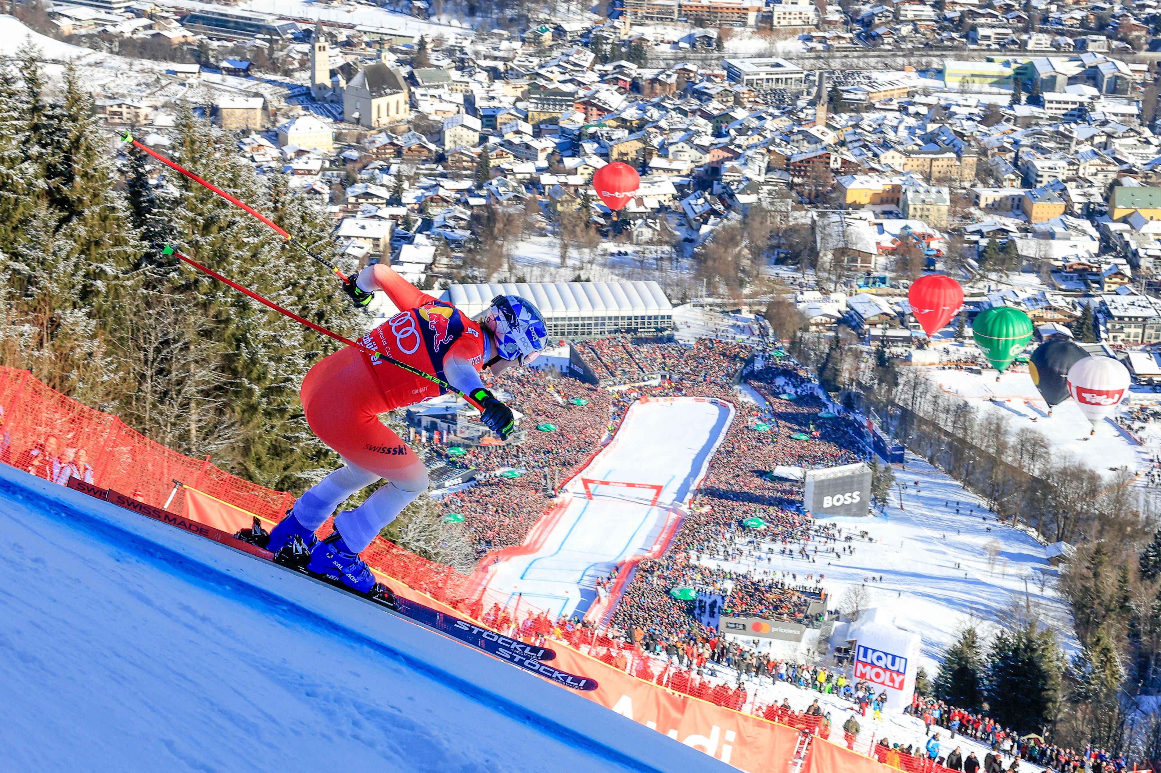 Ski-Spektakel auf der Streif
