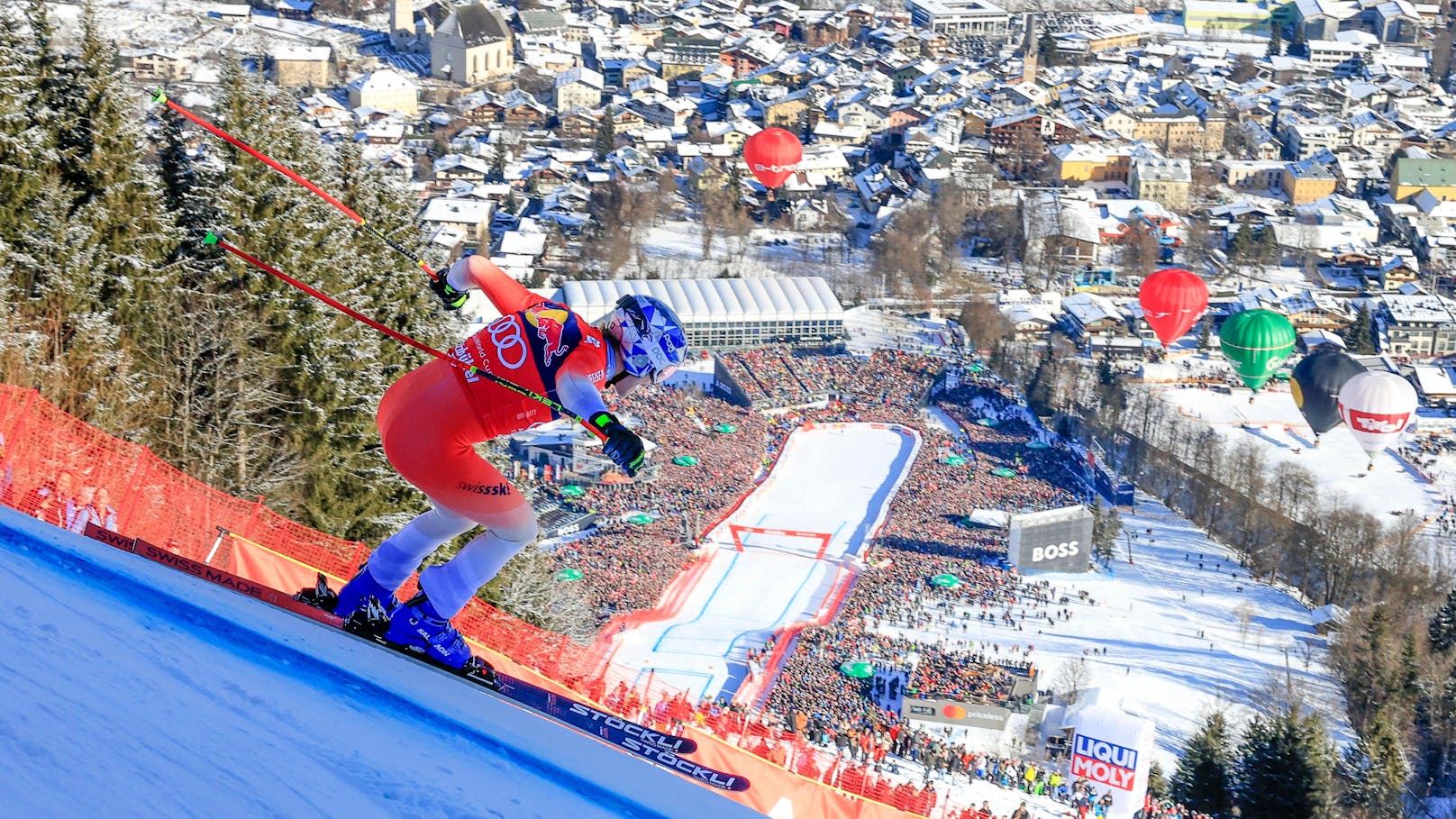 Ski-Spektakel auf der Streif