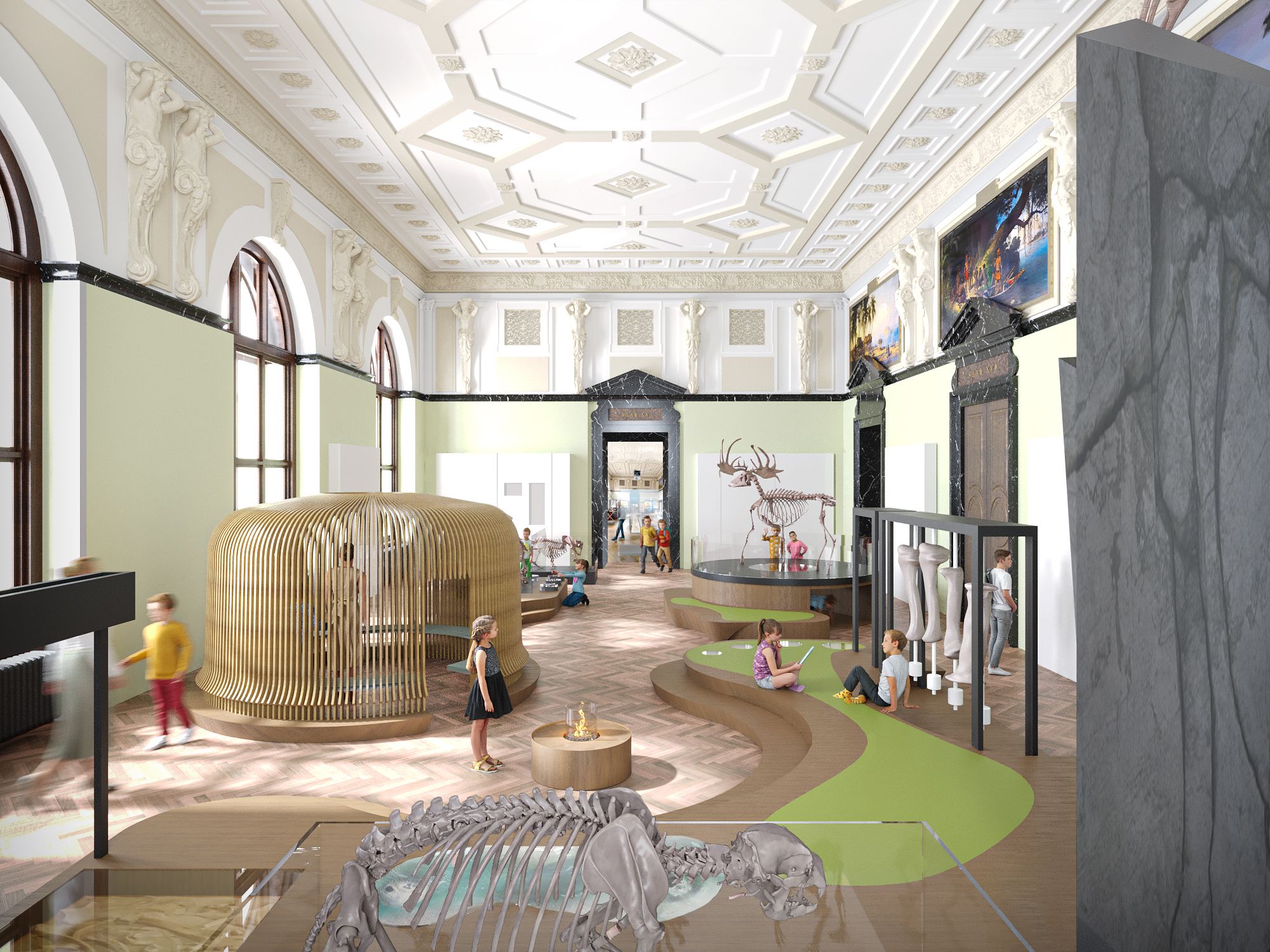 Ab Ende Mai wird es einen Kinder-Eiszeitsaal im NHM geben.