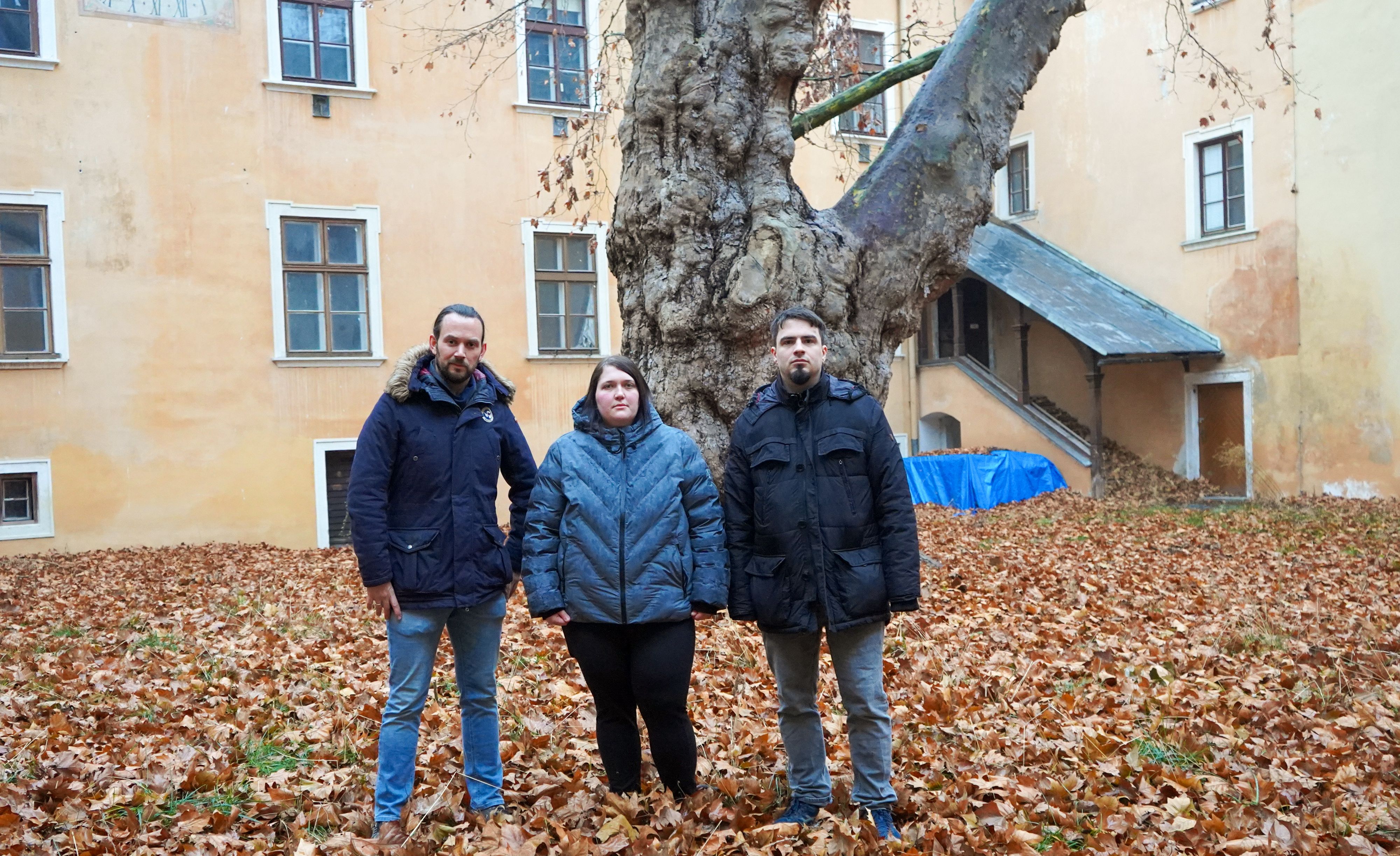 Schloss in Mautern wurde verkauft: Kritik der NEOS, im Bild: Martin Saahs, Tanja Reiter und Markus Krainz