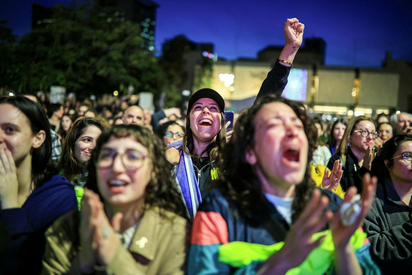 In Tel Aviv war die Freude nach der Freilassung der Geiseln sehr groß. 