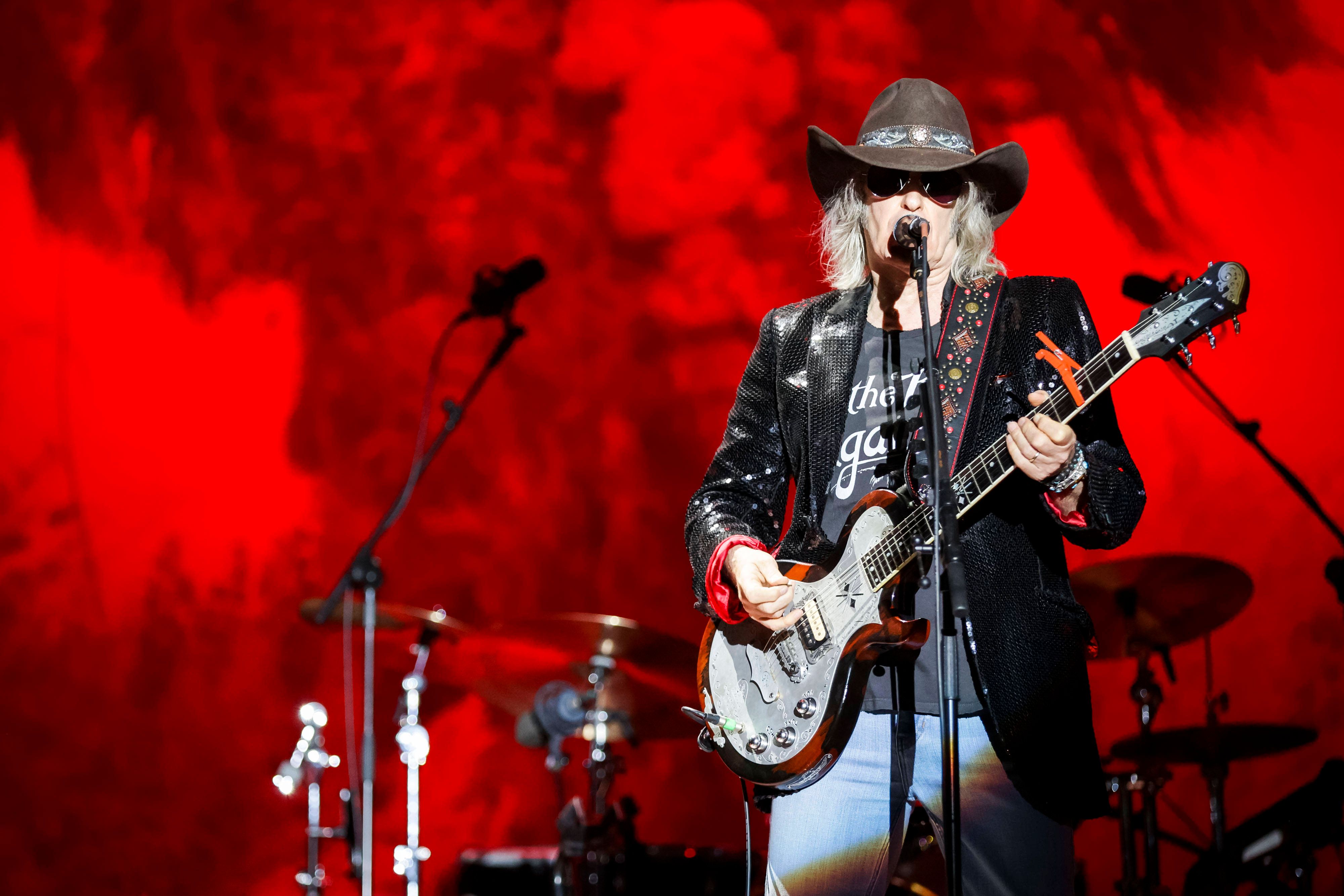 Der schottische Singer-Songwriter Mike Scott von <strong>The Waterboys</strong> beim Vilar de Mouros Musikfestival, August 2024.