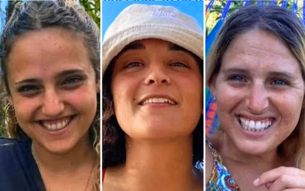 Romi Gonen, Emily Damari und Doron Steinbrecher (von links)