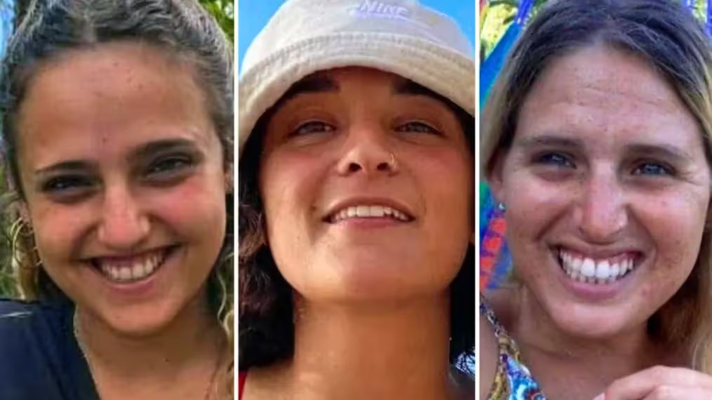 Romi Gonen, Emily Damari und Doron Steinbrecher (von links)