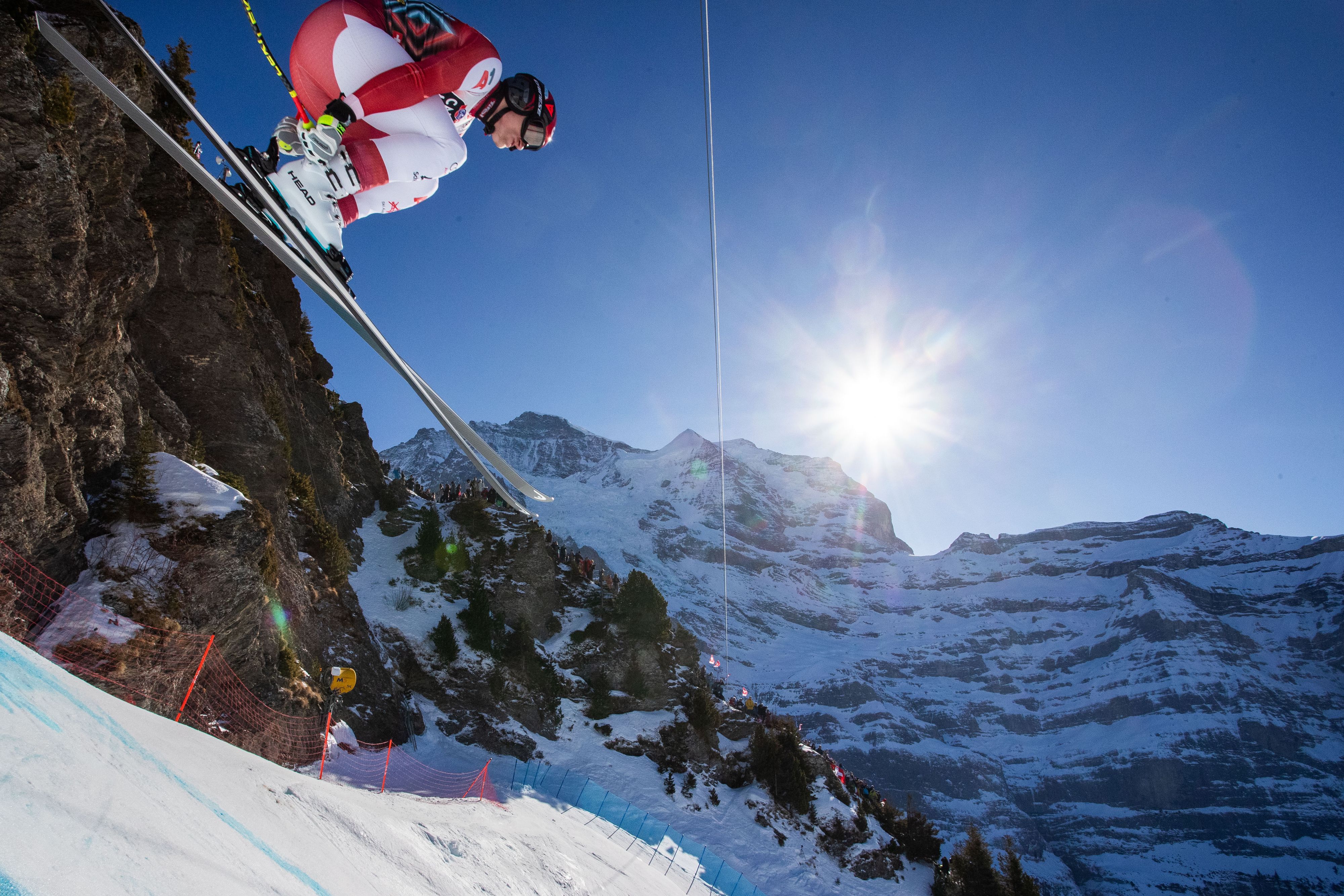 Stefan Babinsky auf dem Hundschopf in Wengen.