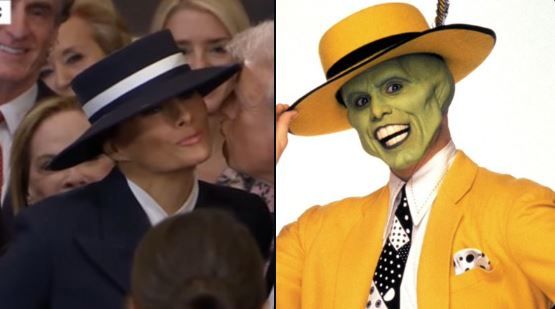 Hier wird die First Lady der USA mit Jim Carreys Filmcharakter 