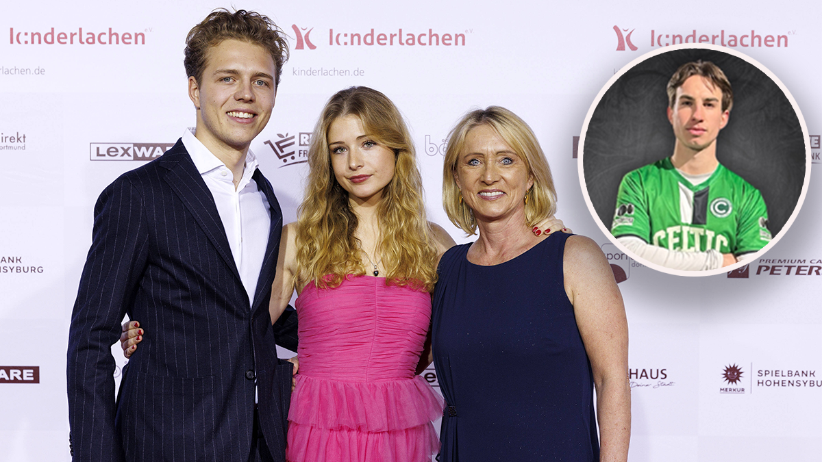 Die Familie Beckenbauer: Mutter Heidi Beckenbauer mit Sohn Joel (links) und Tochter Francesca (Mitte). Die liebt den Wiener Amateur-Fußballer Karl Altenhuber.