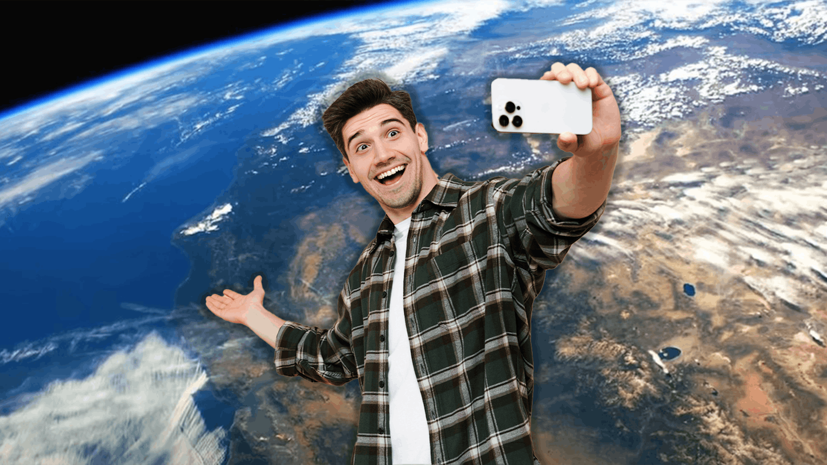 So einfach kannst du jetzt ein Weltraum-Selfie machen