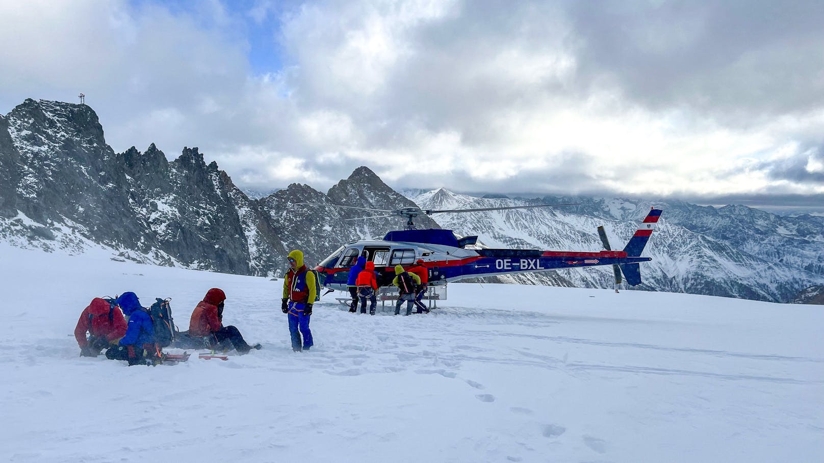 Bilder des Rettungseinsatzes am Großglockner 